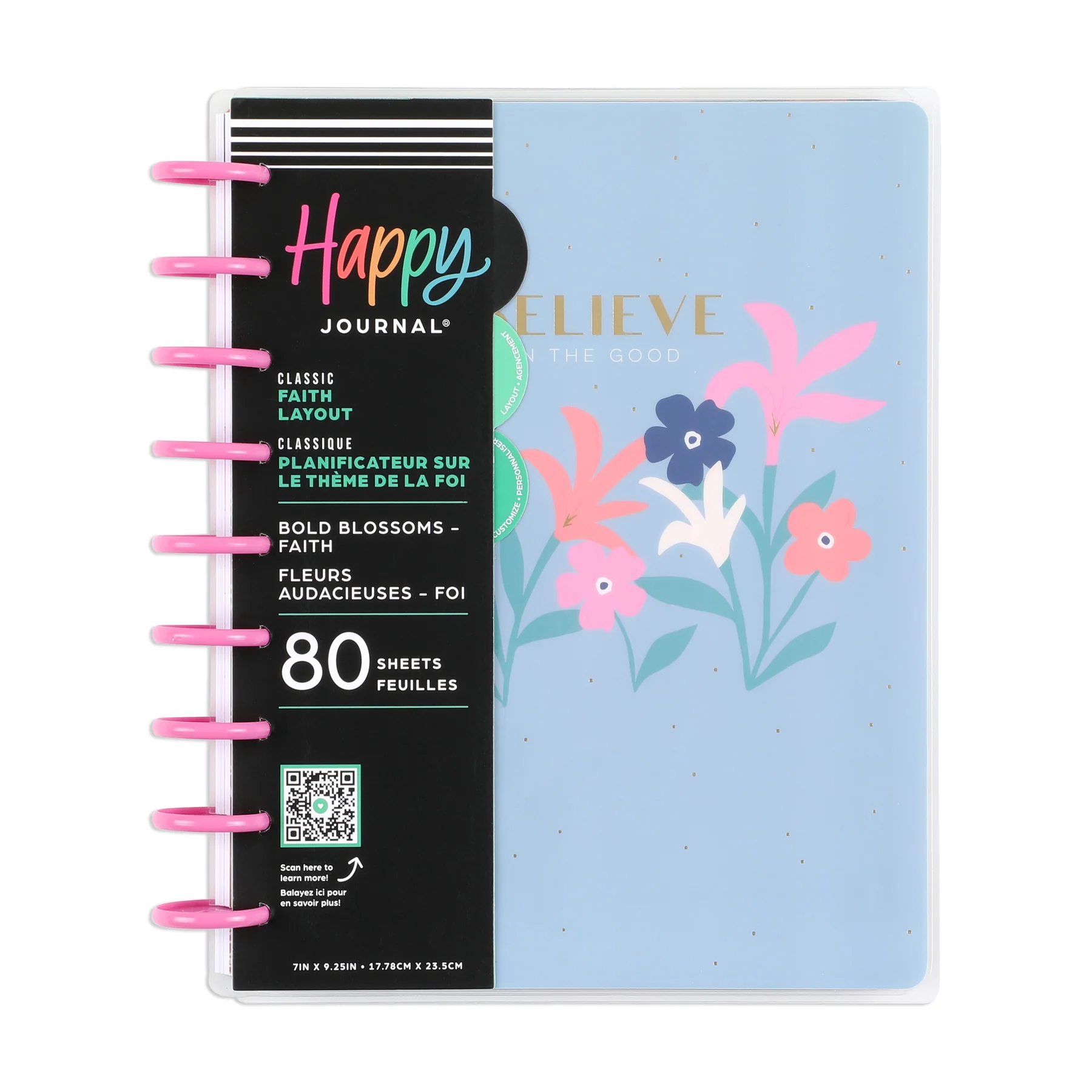 Bold Blossoms - Classic Guided Faith Journal - 80 Sheets 10 Bold Blossoms - Classic Guided Faith Journal - 80 Sheets