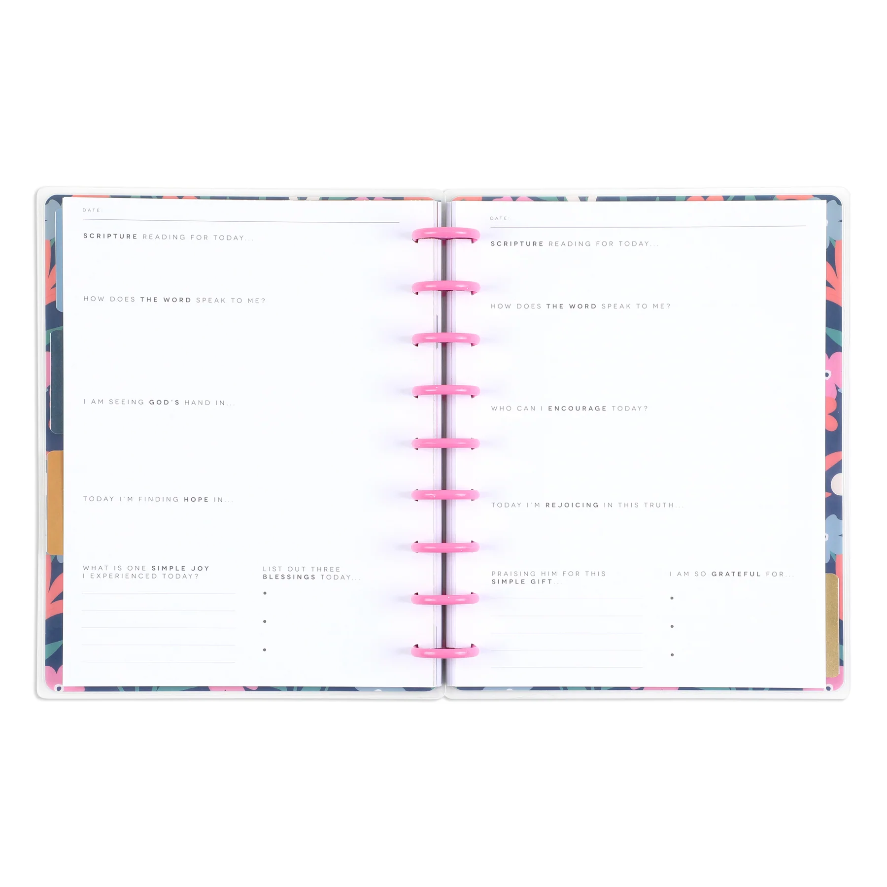 Bold Blossoms - Classic Guided Faith Journal - 80 Sheets 6 Bold Blossoms - Classic Guided Faith Journal - 80 Sheets