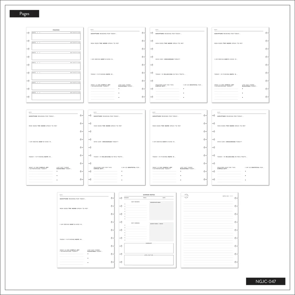 Bold Blossoms - Classic Guided Faith Journal - 80 Sheets 9 Bold Blossoms - Classic Guided Faith Journal - 80 Sheets