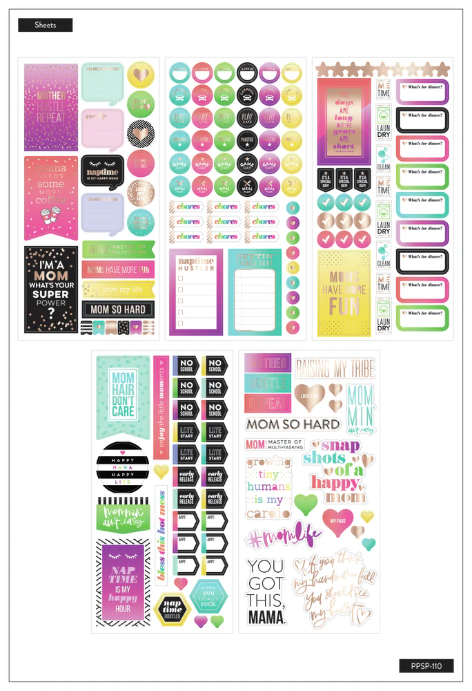Mom Boss - 5 Sticker Sheets