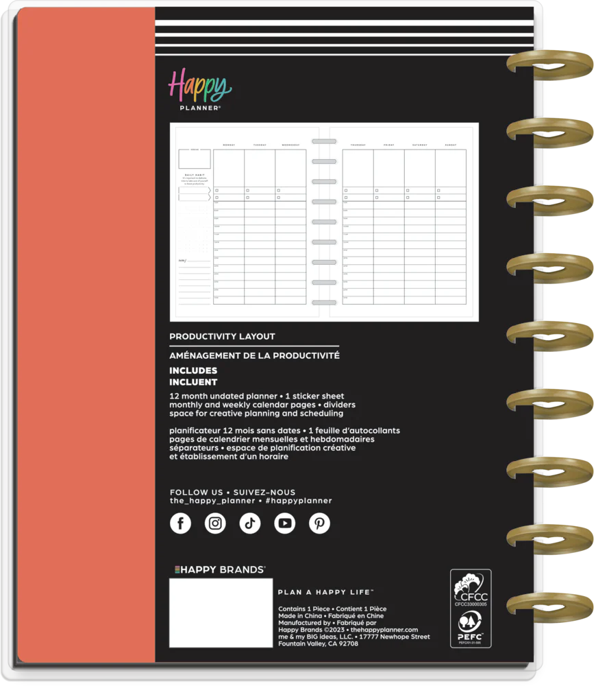 Undated Everybody's Business Happy Planner - Classic Productivity Layout - 12 Months 11 Undated Everybody's Business Happy Planner - Classic Productivity Layout - 12 Months