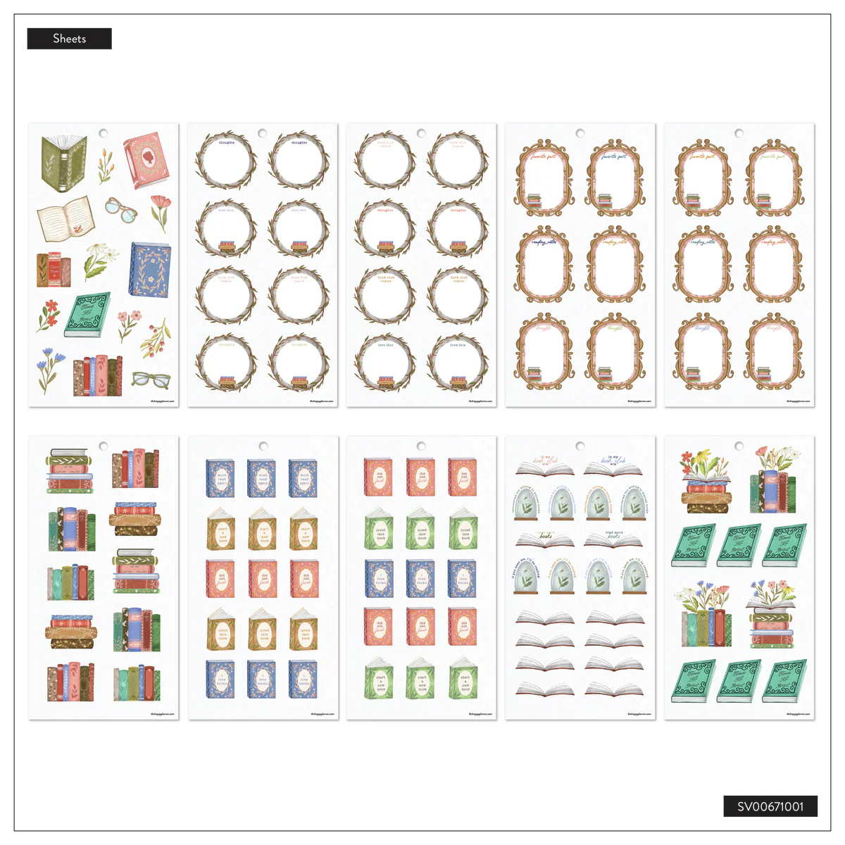 Cozy Reading - Value Pack Stickers 8 Cozy Reading - Value Pack Stickers