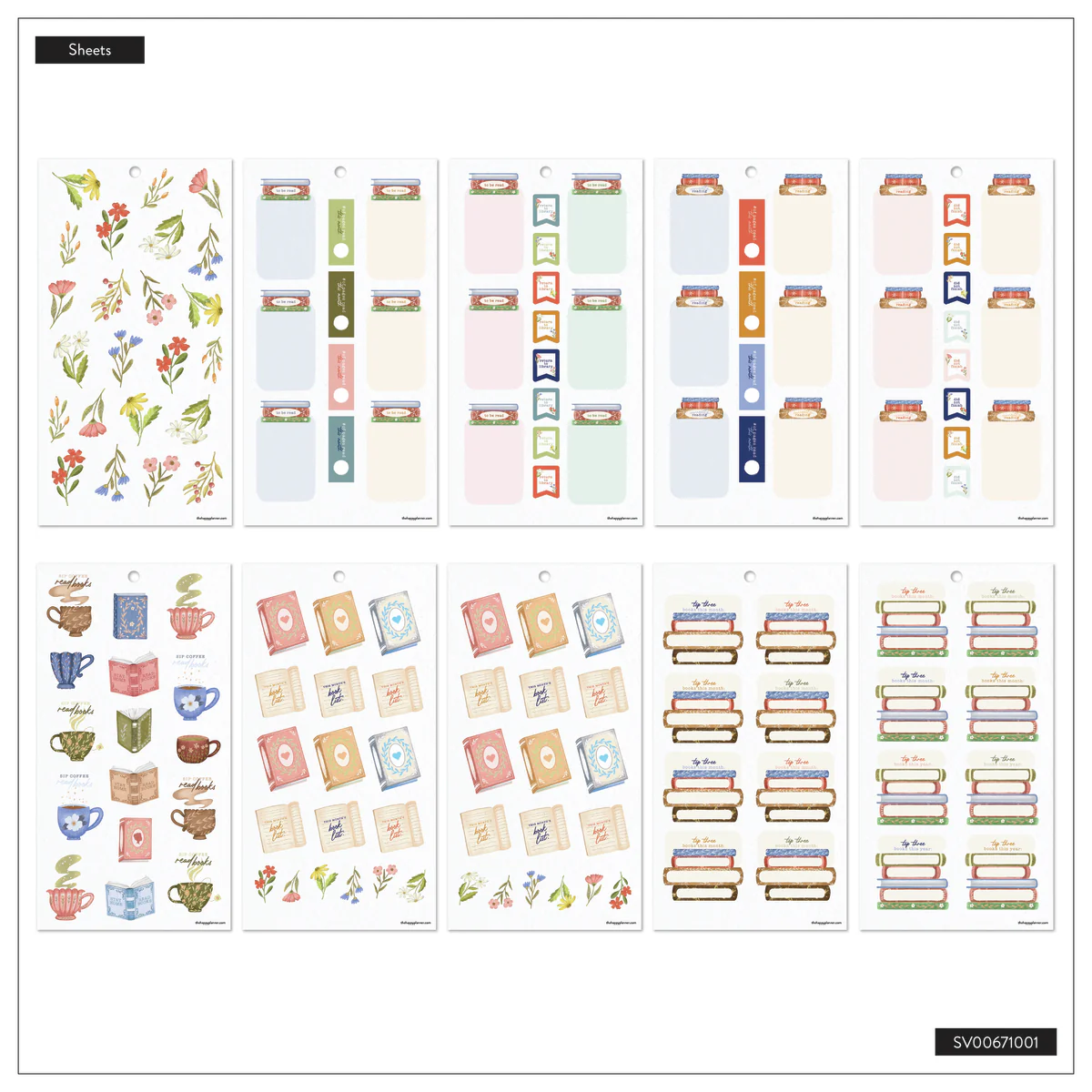 Cozy Reading - Value Pack Stickers 9 Cozy Reading - Value Pack Stickers