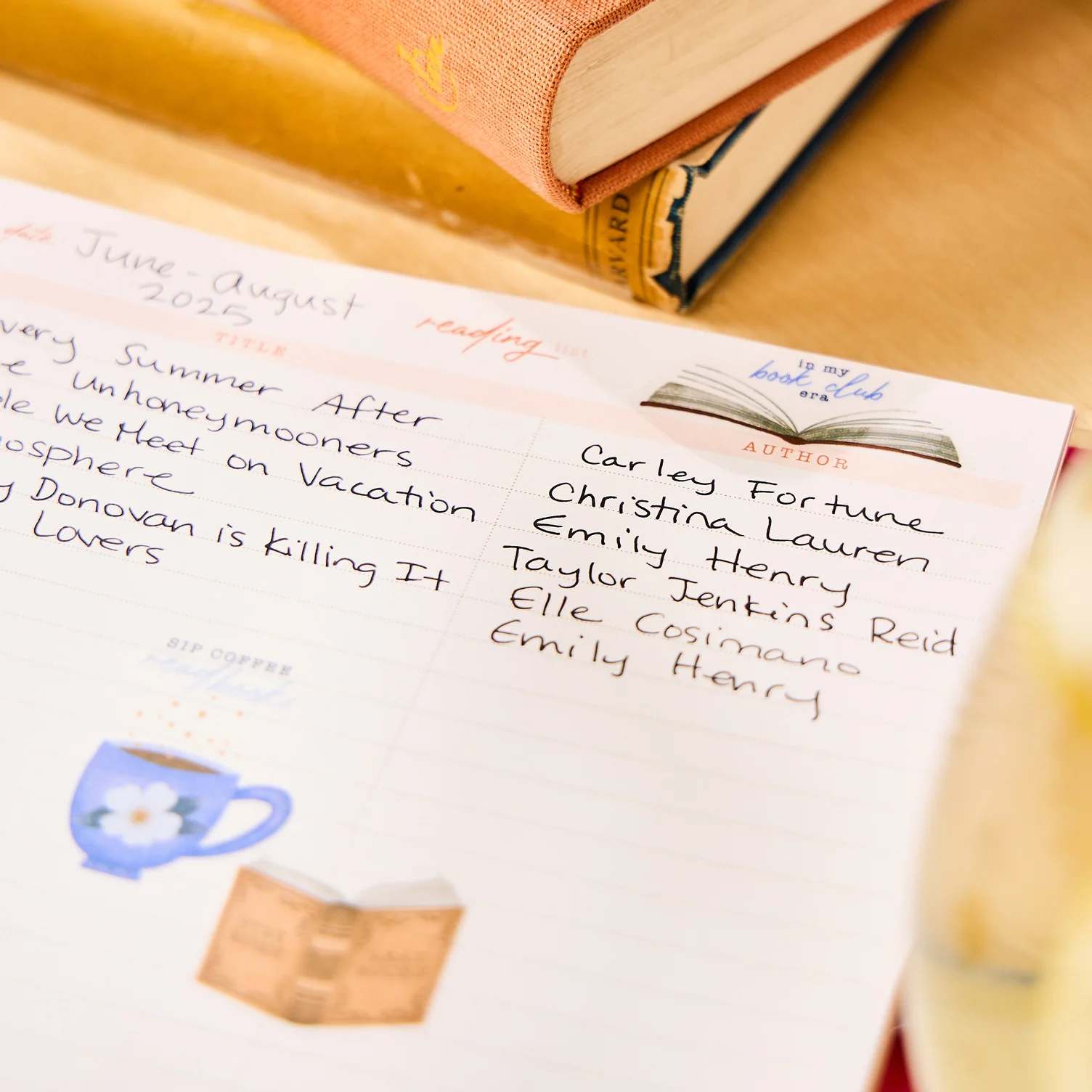 Cozy Reading - Reading List Classic Filler Paper - 40 Sheets 4 Cozy Reading - Reading List Classic Filler Paper - 40 Sheets
