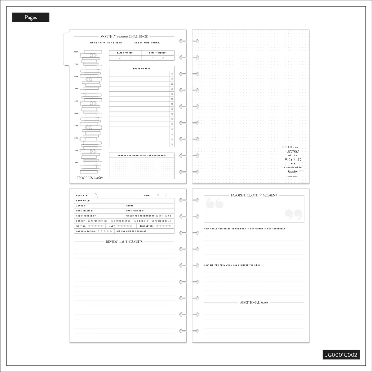 Book Club - Classic Guided Reading Journal - 80 Sheets 17 Book Club - Classic Guided Reading Journal - 80 Sheets