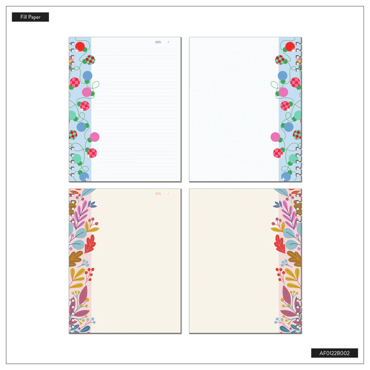 Teaching Seasons - Dotted Lined + Dot Grid Customizable Spiral Big Filler Paper - 40 Sheets 9 Teaching Seasons - Dotted Lined + Dot Grid Customizable Spiral Big Filler Paper - 40 Sheets