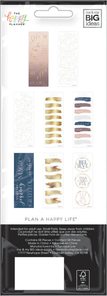 Gratitude - 8 Sticker Sheets 5 Gratitude - 8 Sticker Sheets