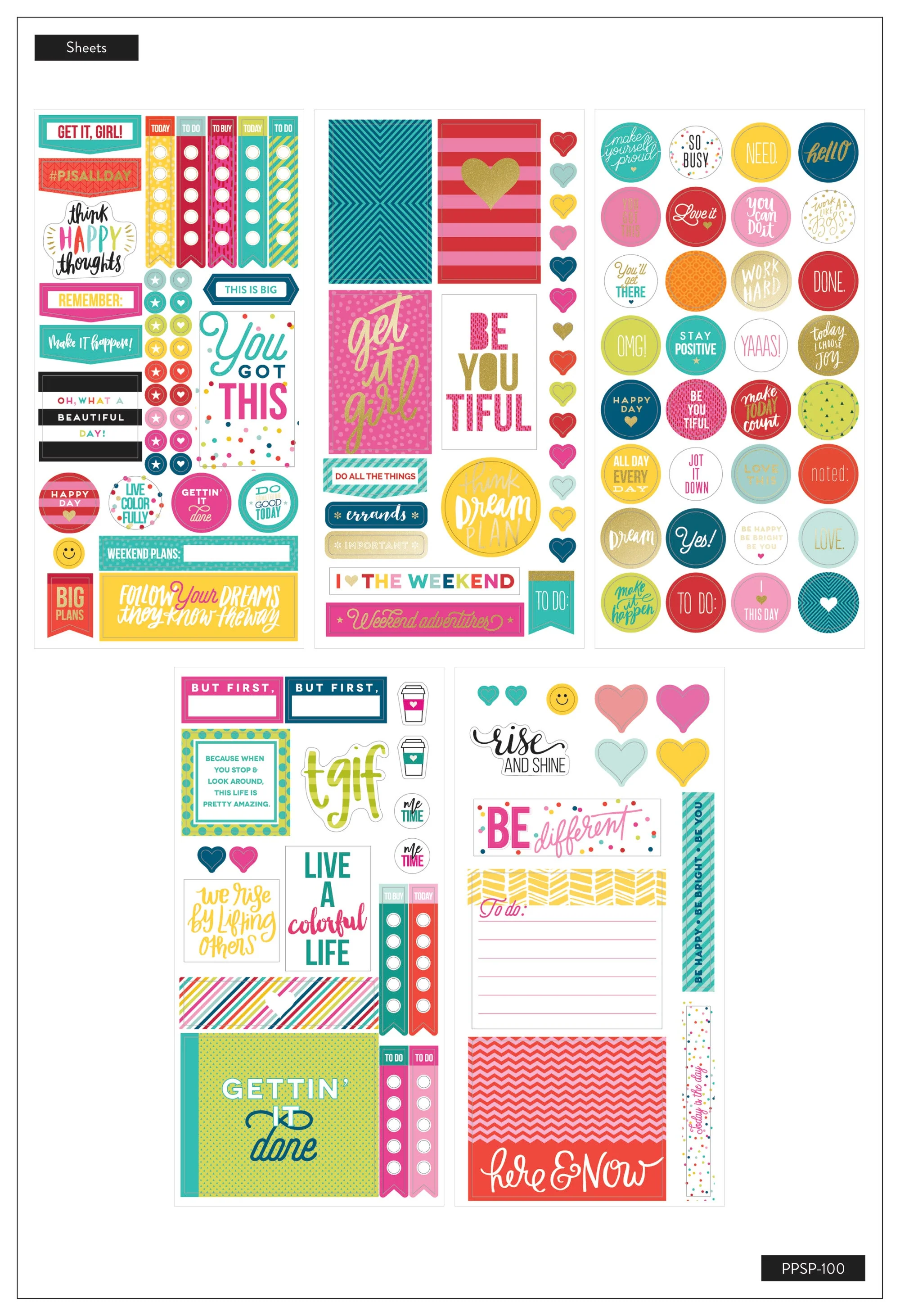 Happy Brights - Snap-in Sticker Pad