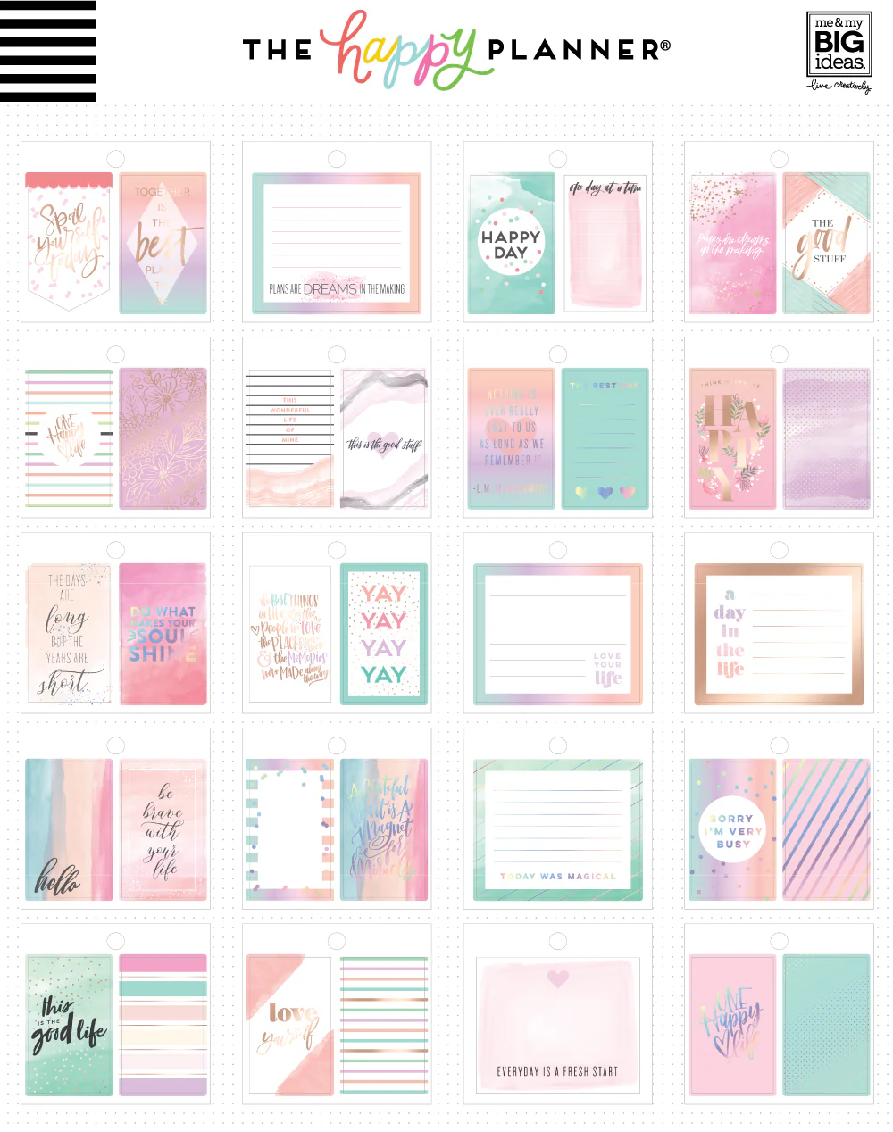Tiny Sticker Pad - Lovely Pastels
