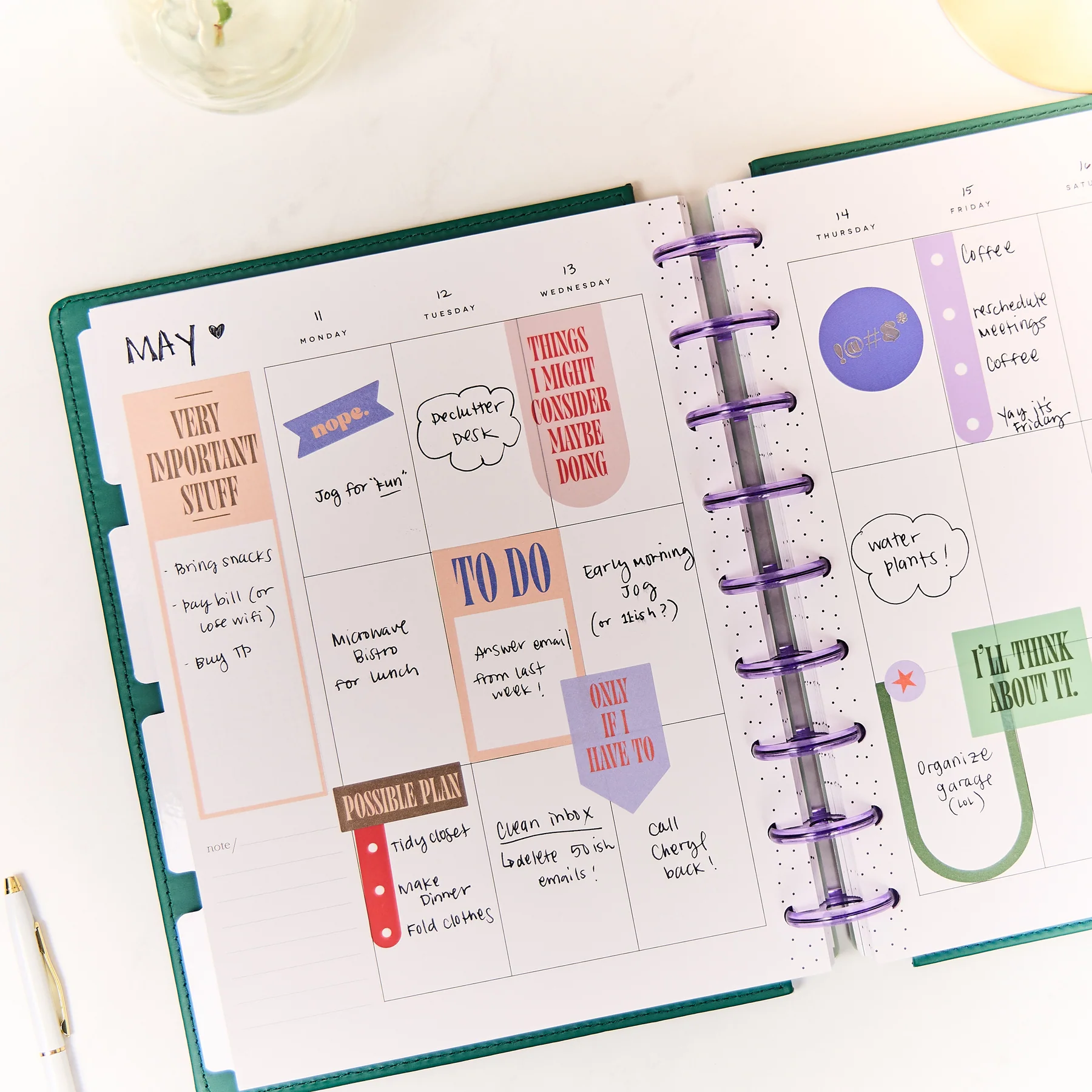 Undated SPECIALTY Current Mood Customizable Planner - Classic Vertical Layout - 12 Months 7 Undated SPECIALTY Current Mood Customizable Planner - Classic Vertical Layout - 12 Months