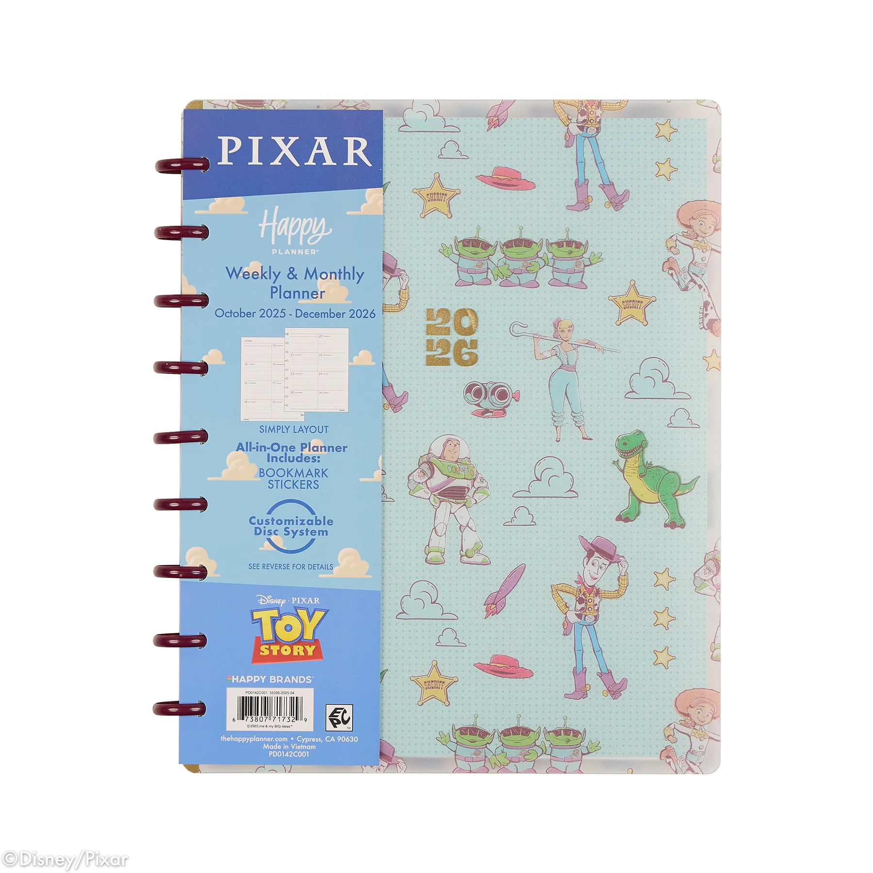 2026 Disney & Pixar Reach for the Sky Customizable Planner - Classic Simply Layout - 15 Months 20 2026 Disney & Pixar Reach for the Sky Customizable Planner - Classic Simply Layout - 15 Months