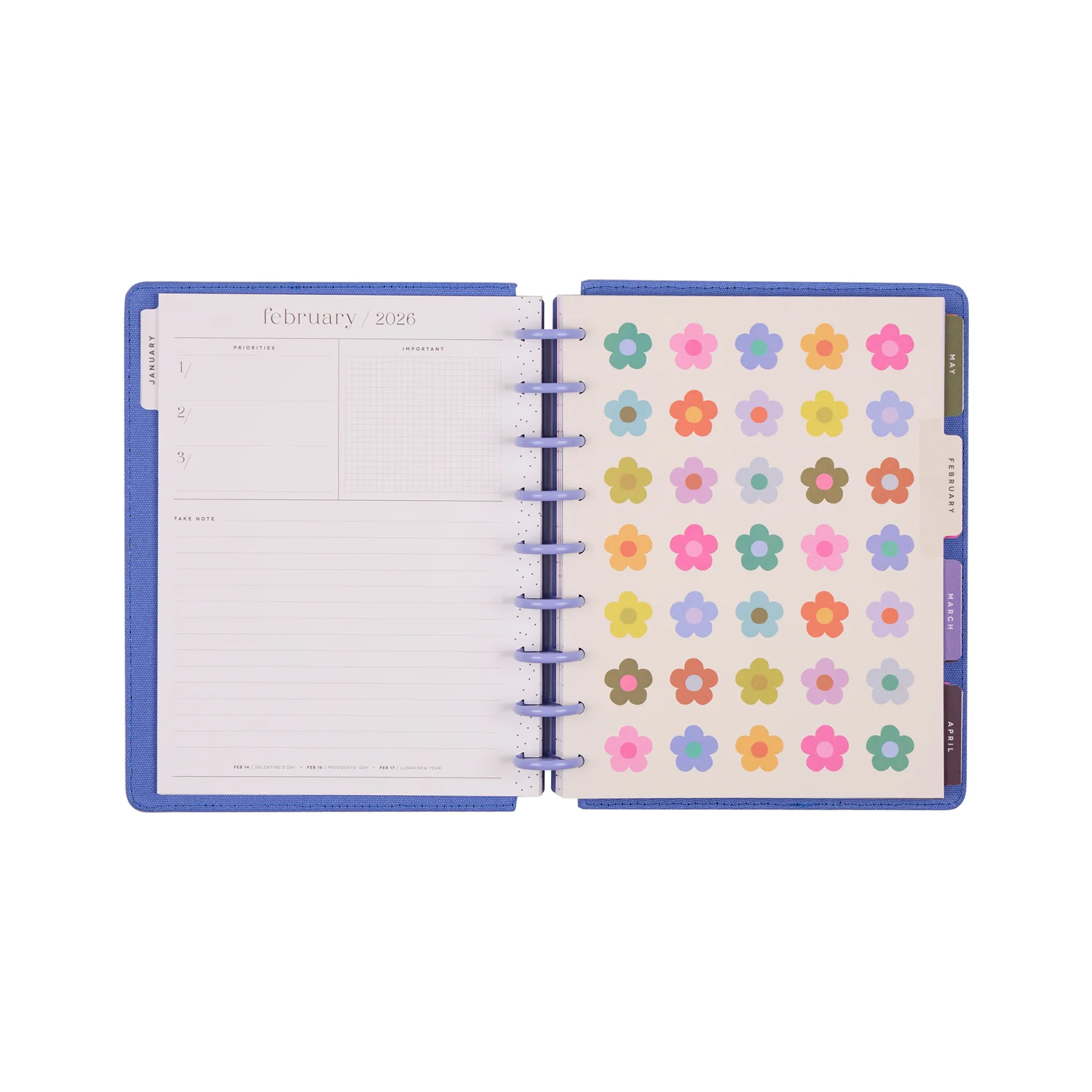 2026 SPECIALTY Florescent Florals Customizable Planner - Classic Vertical Layout - 12 Months 13 2026 SPECIALTY Florescent Florals Customizable Planner - Classic Vertical Layout - 12 Months