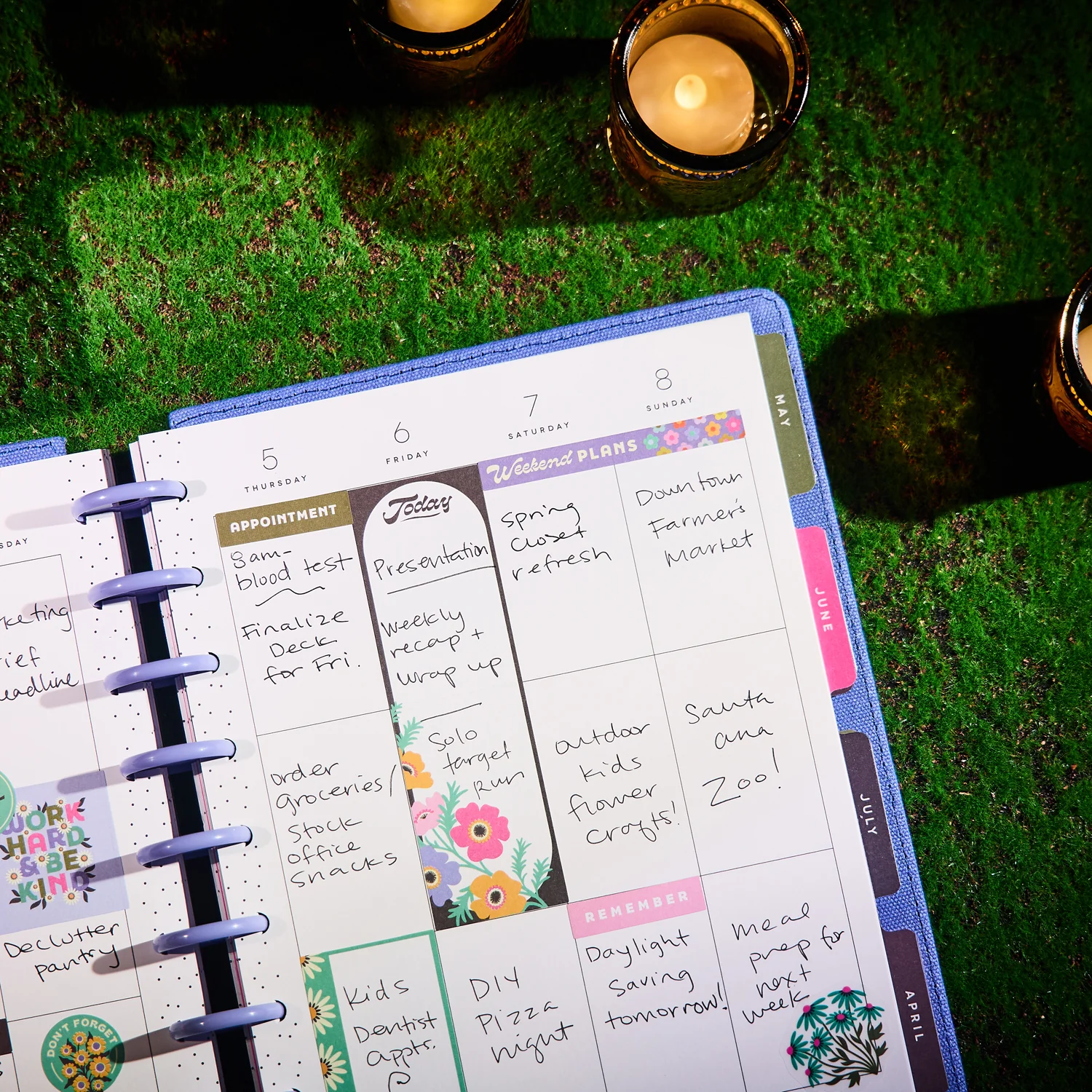 2026 SPECIALTY Florescent Florals Customizable Planner - Classic Vertical Layout - 12 Months 6 2026 SPECIALTY Florescent Florals Customizable Planner - Classic Vertical Layout - 12 Months