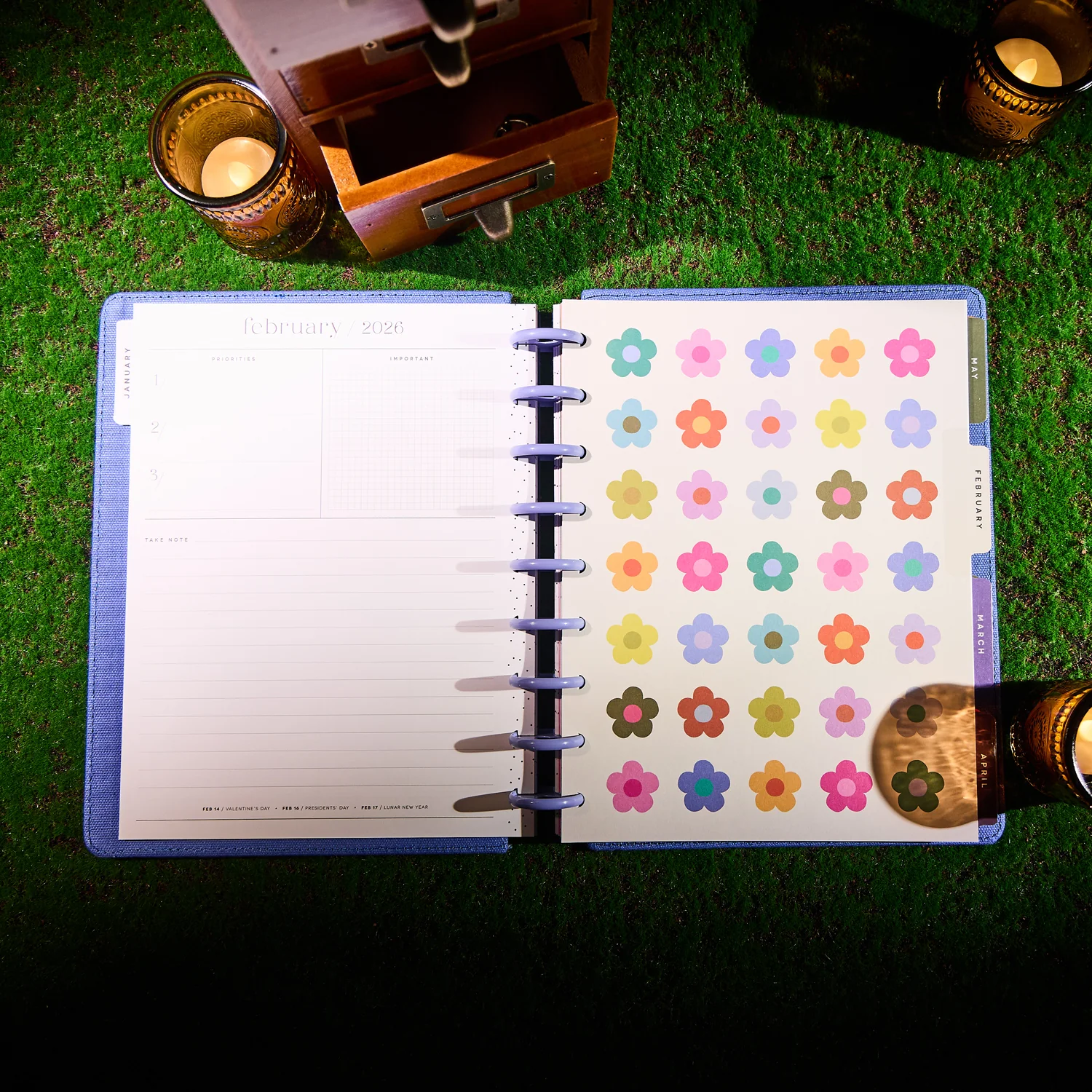 2026 SPECIALTY Florescent Florals Customizable Planner - Classic Vertical Layout - 12 Months 8 2026 SPECIALTY Florescent Florals Customizable Planner - Classic Vertical Layout - 12 Months