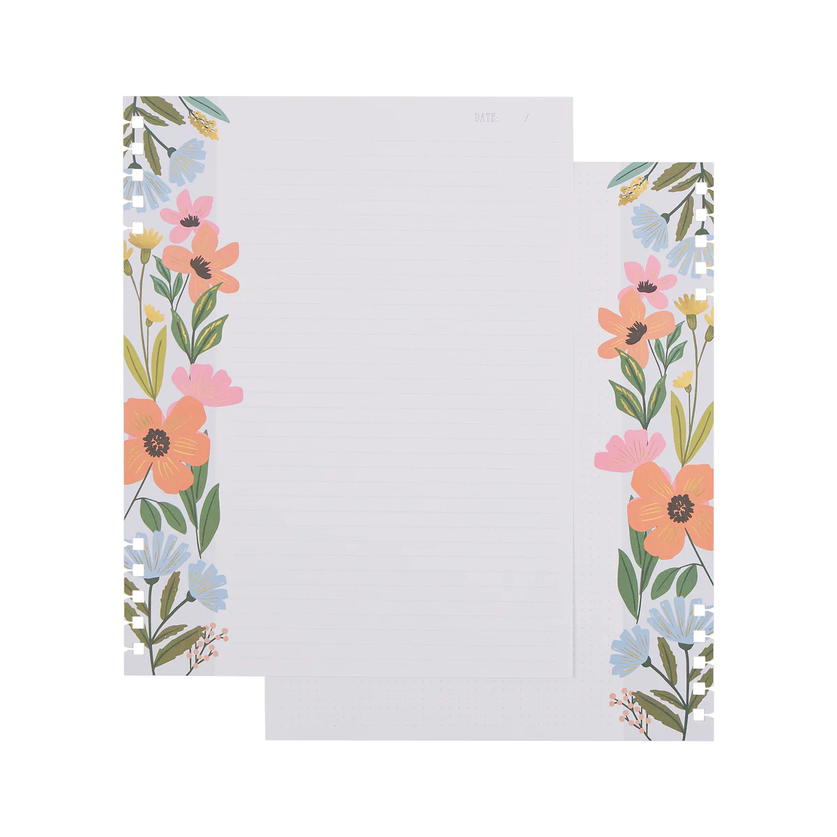 Teaching Seasons - Dotted Lined + Dot Grid Customizable Spiral Big Filler Paper - 40 Sheets