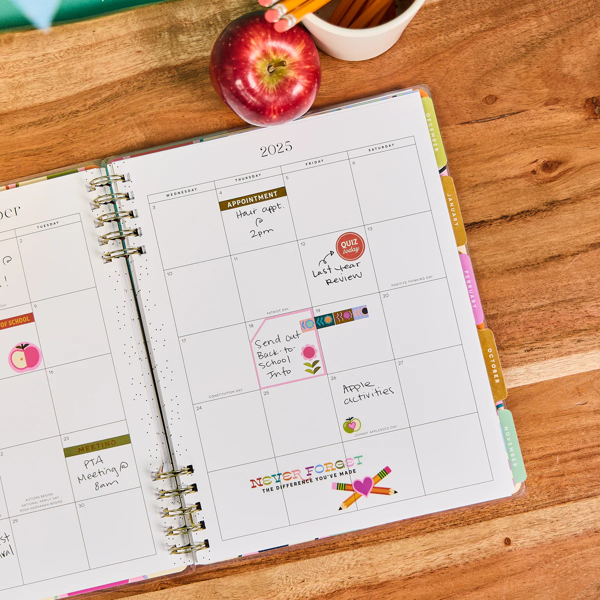 2025–2026 Mod Teacher Customizable Spiral Teacher Planner - Big Teacher Layout - 12 Months 6 2025–2026 Mod Teacher Customizable Spiral Teacher Planner - Big Teacher Layout - 12 Months