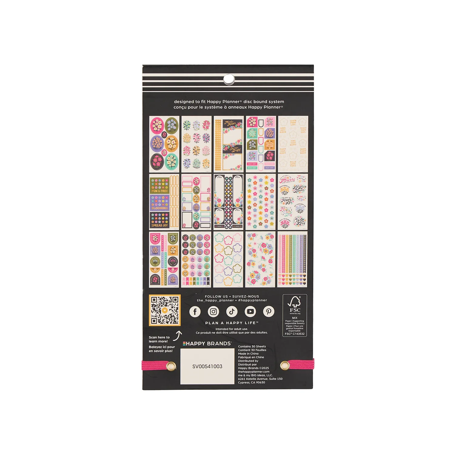 Florescent Florals - Value Pack Stickers 12 Florescent Florals - Value Pack Stickers