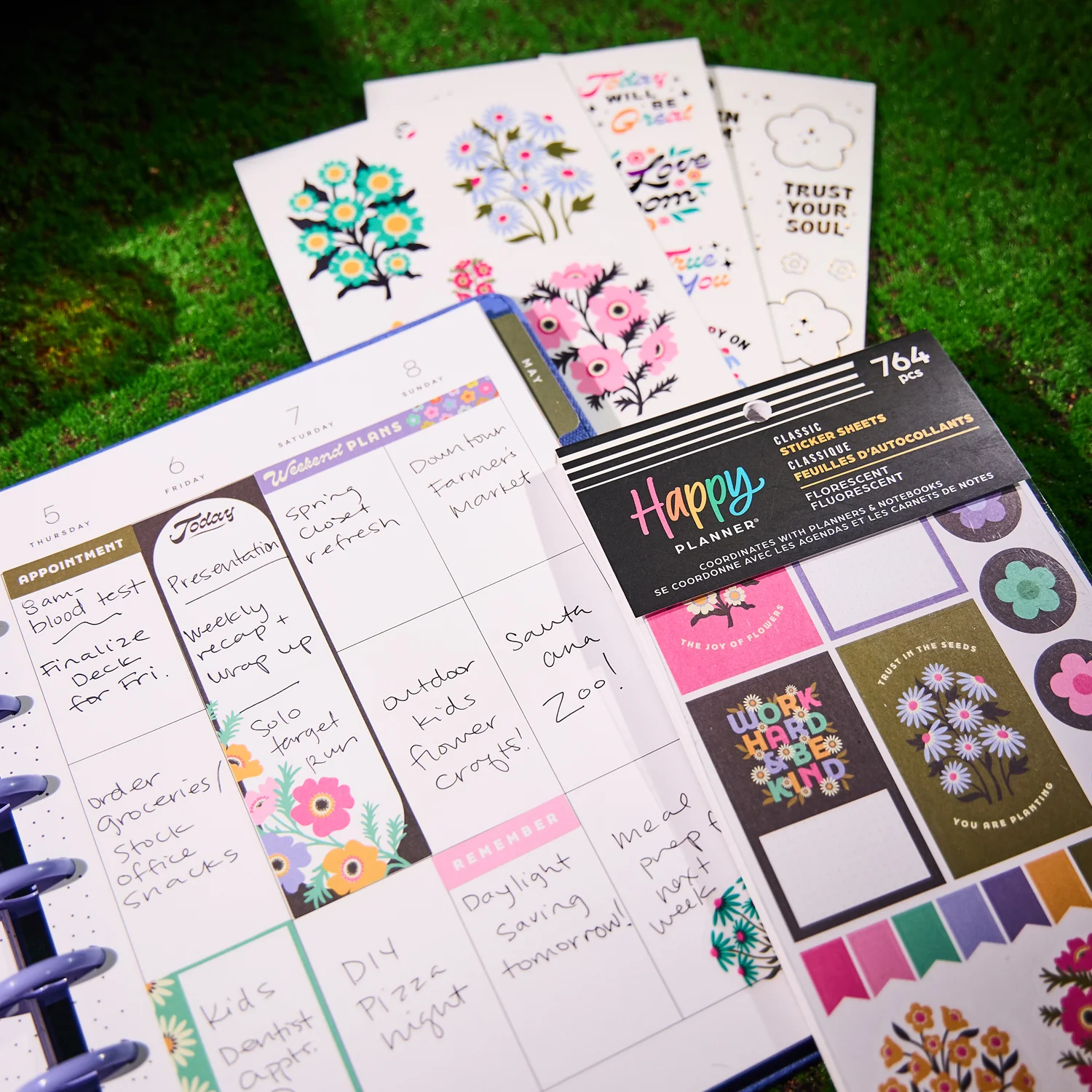 Florescent Florals - Value Pack Stickers 2 Florescent Florals - Value Pack Stickers
