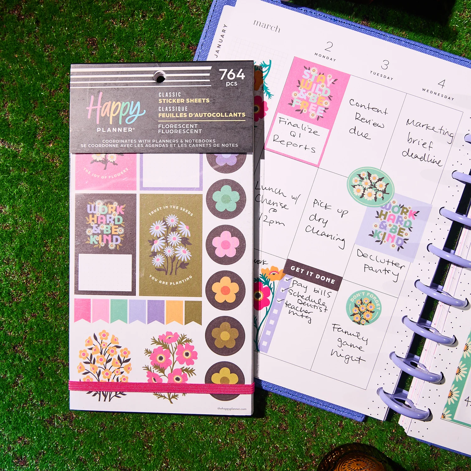 Florescent Florals - Value Pack Stickers 6 Florescent Florals - Value Pack Stickers