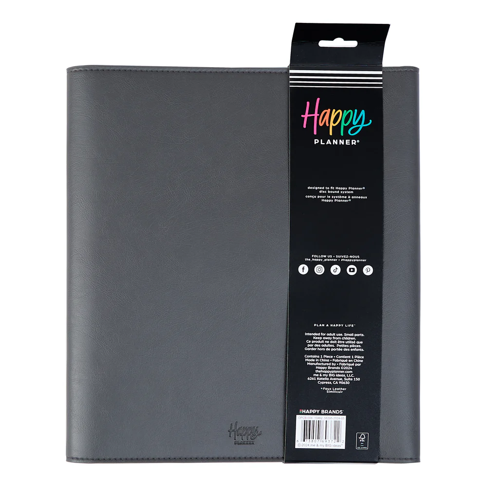 Midnight Vegan Leather - DELUXE Big Planner Folio 7 Midnight Vegan Leather - DELUXE Big Planner Folio