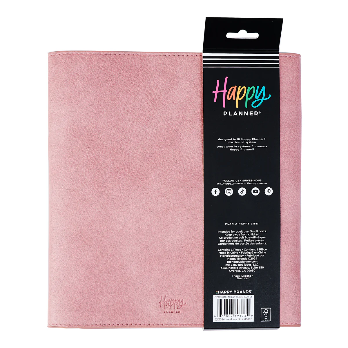 Blush Vegan Leather - DELUXE Classic Planner Folio 8 Blush Vegan Leather - DELUXE Classic Planner Folio