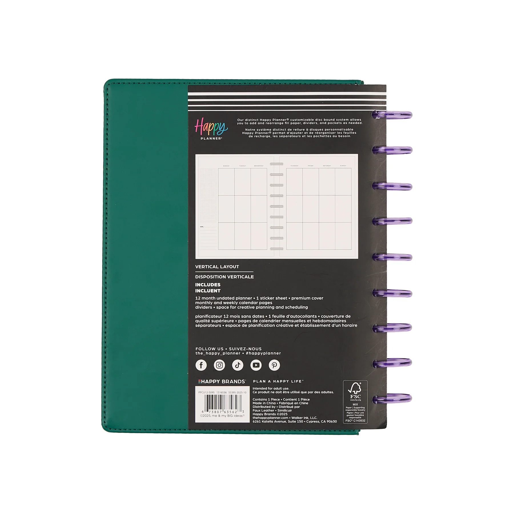 Undated SPECIALTY Current Mood Customizable Planner - Classic Vertical Layout - 12 Months 19 Undated SPECIALTY Current Mood Customizable Planner - Classic Vertical Layout - 12 Months