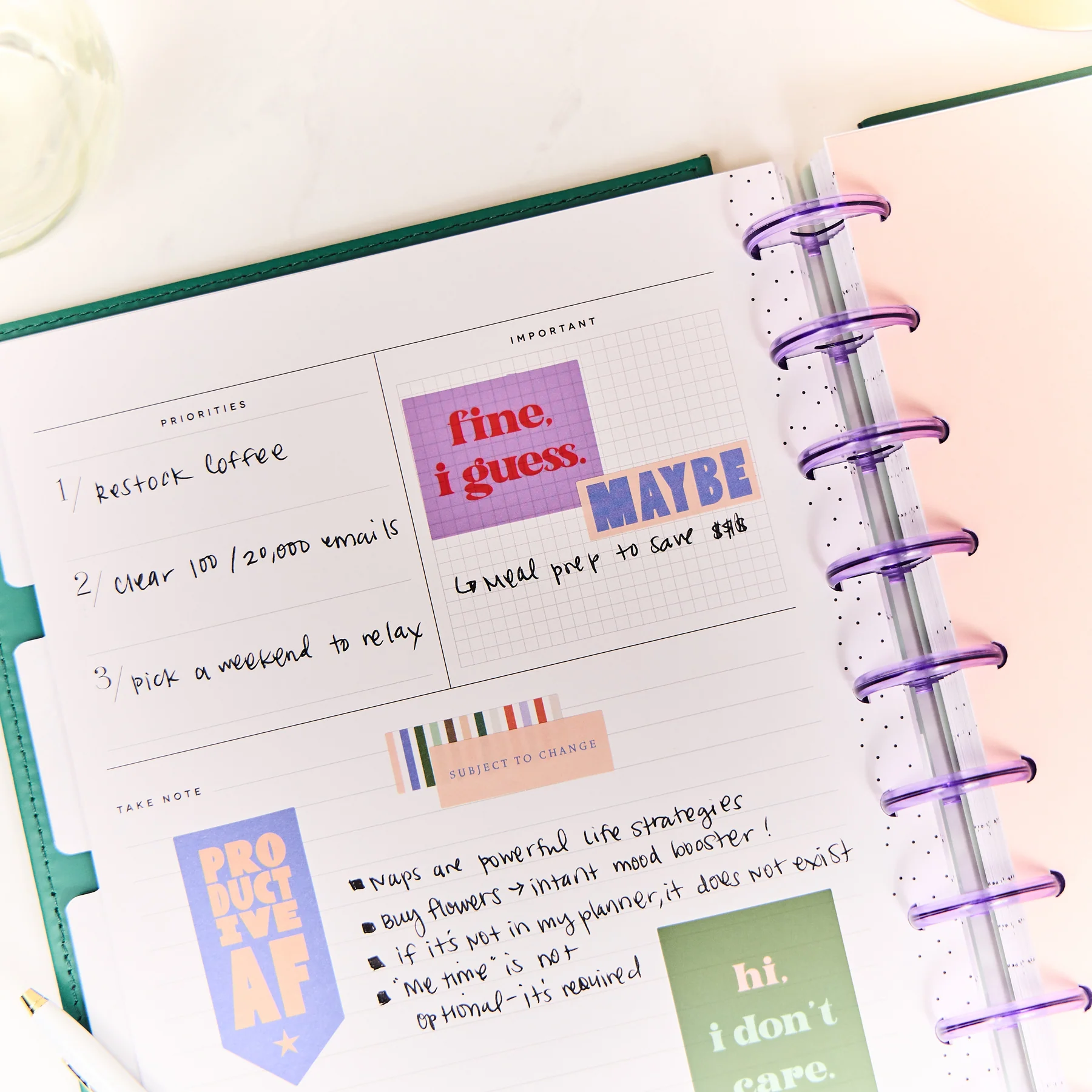 Undated SPECIALTY Current Mood Customizable Planner - Classic Vertical Layout - 12 Months 8 Undated SPECIALTY Current Mood Customizable Planner - Classic Vertical Layout - 12 Months