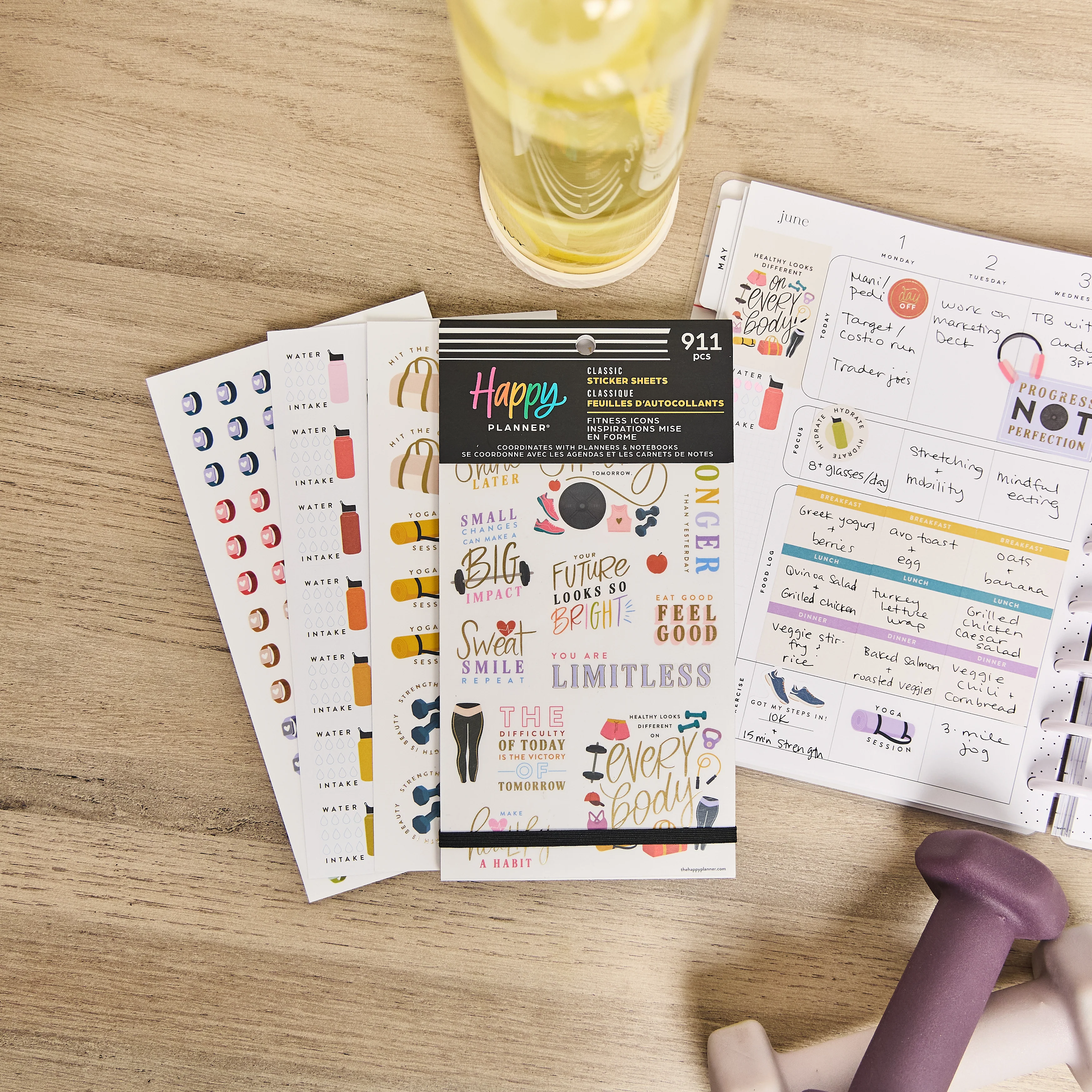 Fitness Icons - Value Pack Stickers 7 Fitness Icons - Value Pack Stickers