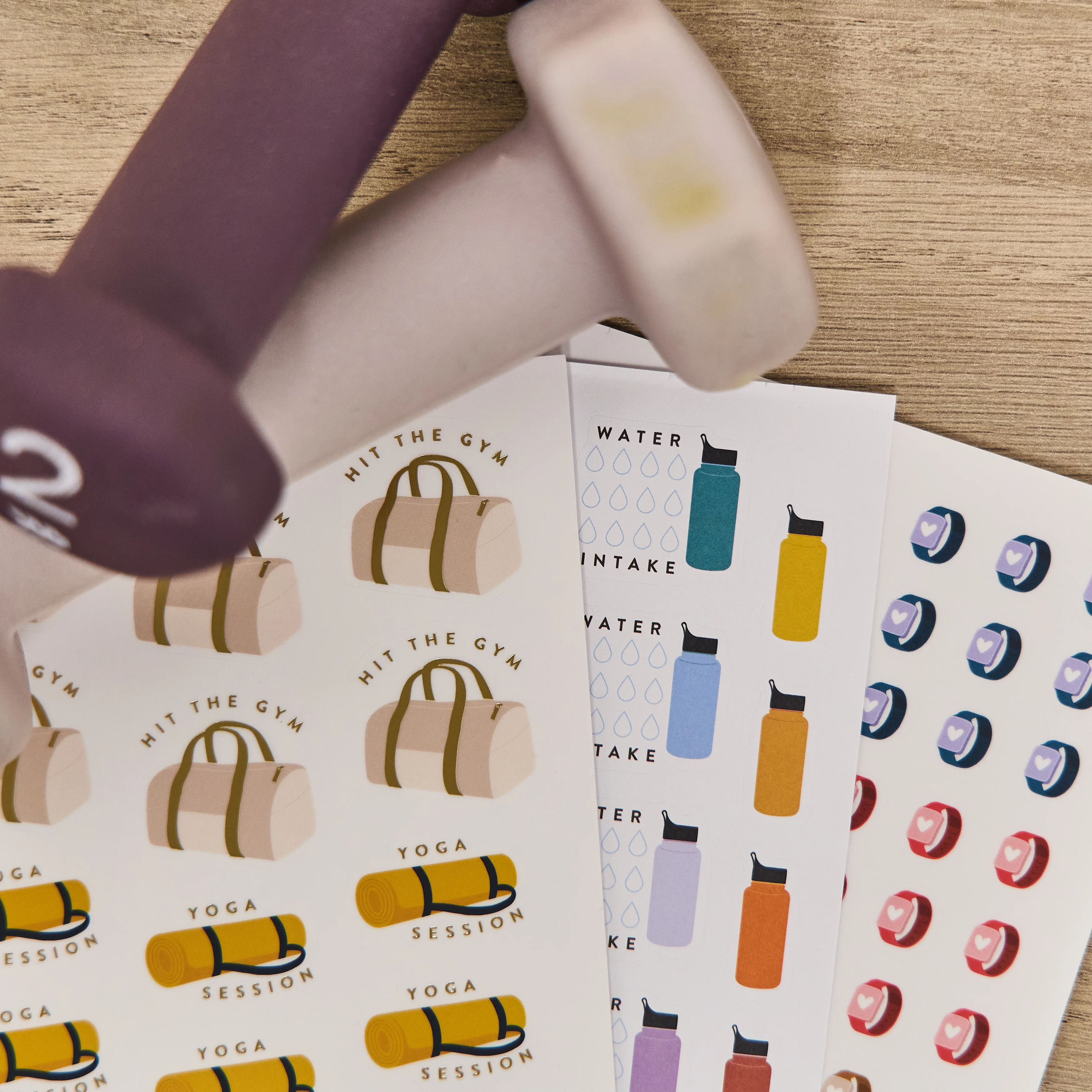 Fitness Icons - Value Pack Stickers 8 Fitness Icons - Value Pack Stickers