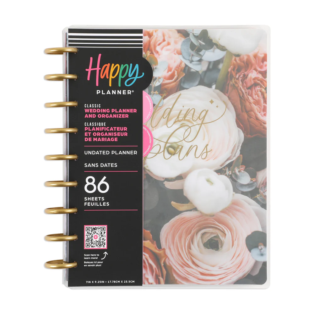 Undated Wedding Plans Happy Planner - Classic Wedding Organizer Layout - 12 Months 4 Undated Wedding Plans Happy Planner - Classic Wedding Organizer Layout - 12 Months