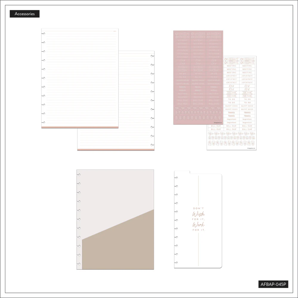 Work+ Life Rose Gold - Big Accessory Pack 3 Work+ Life Rose Gold - Big Accessory Pack