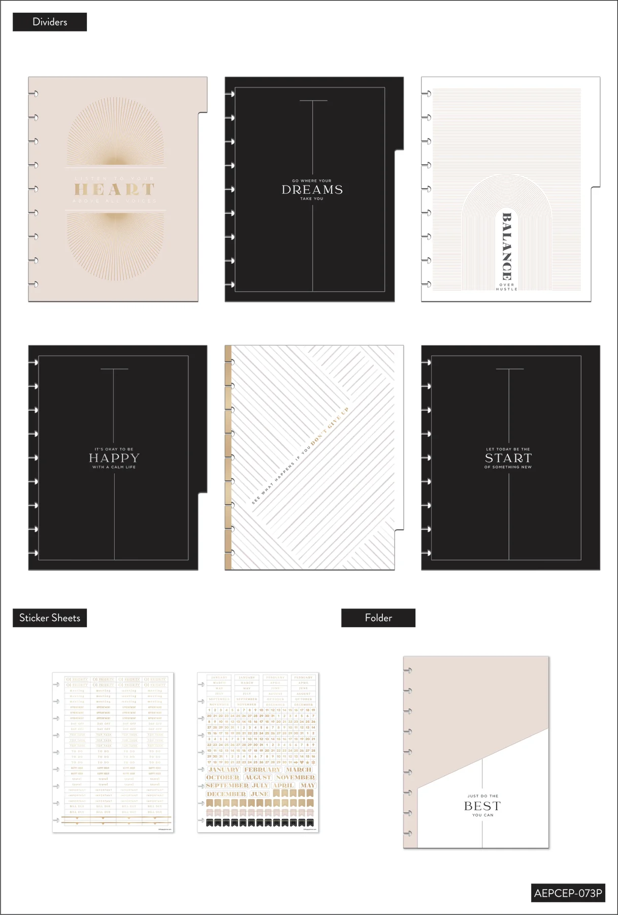 Work + Life Neutral Modernist - Classic Vertical Extension Pack - 6 Months 5 Work + Life Neutral Modernist - Classic Vertical Extension Pack - 6 Months