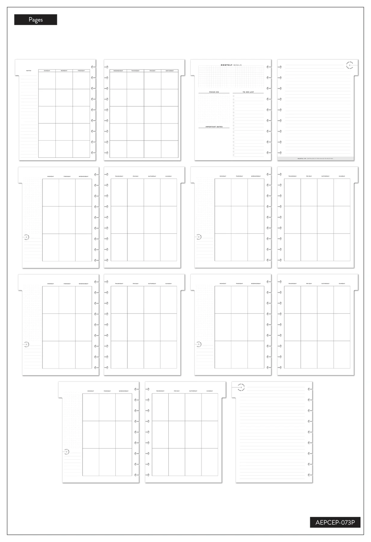 Work + Life Neutral Modernist - Classic Vertical Extension Pack - 6 Months 6 Work + Life Neutral Modernist - Classic Vertical Extension Pack - 6 Months