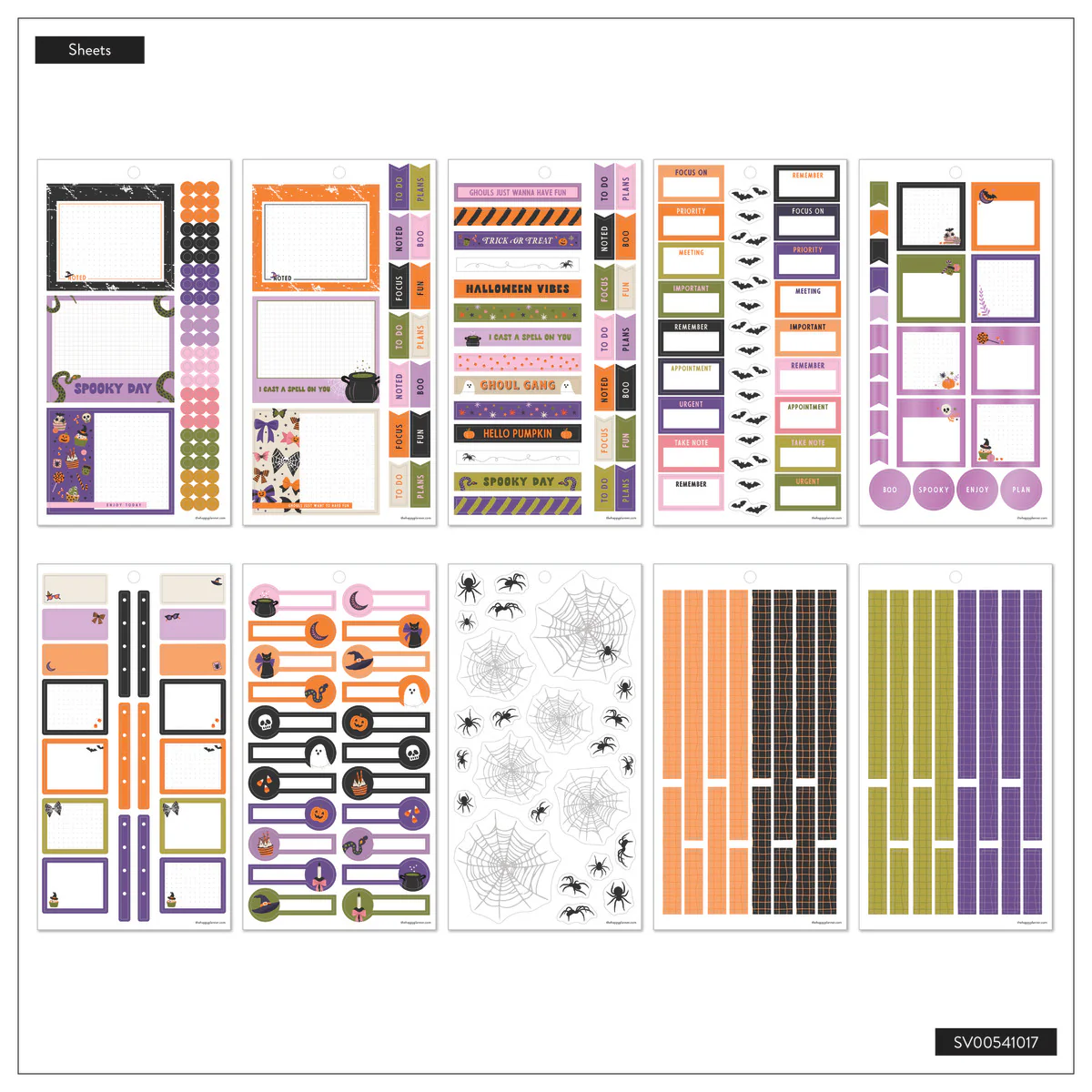 Halloween Vibes - Value Pack Stickers 10 Halloween Vibes - Value Pack Stickers