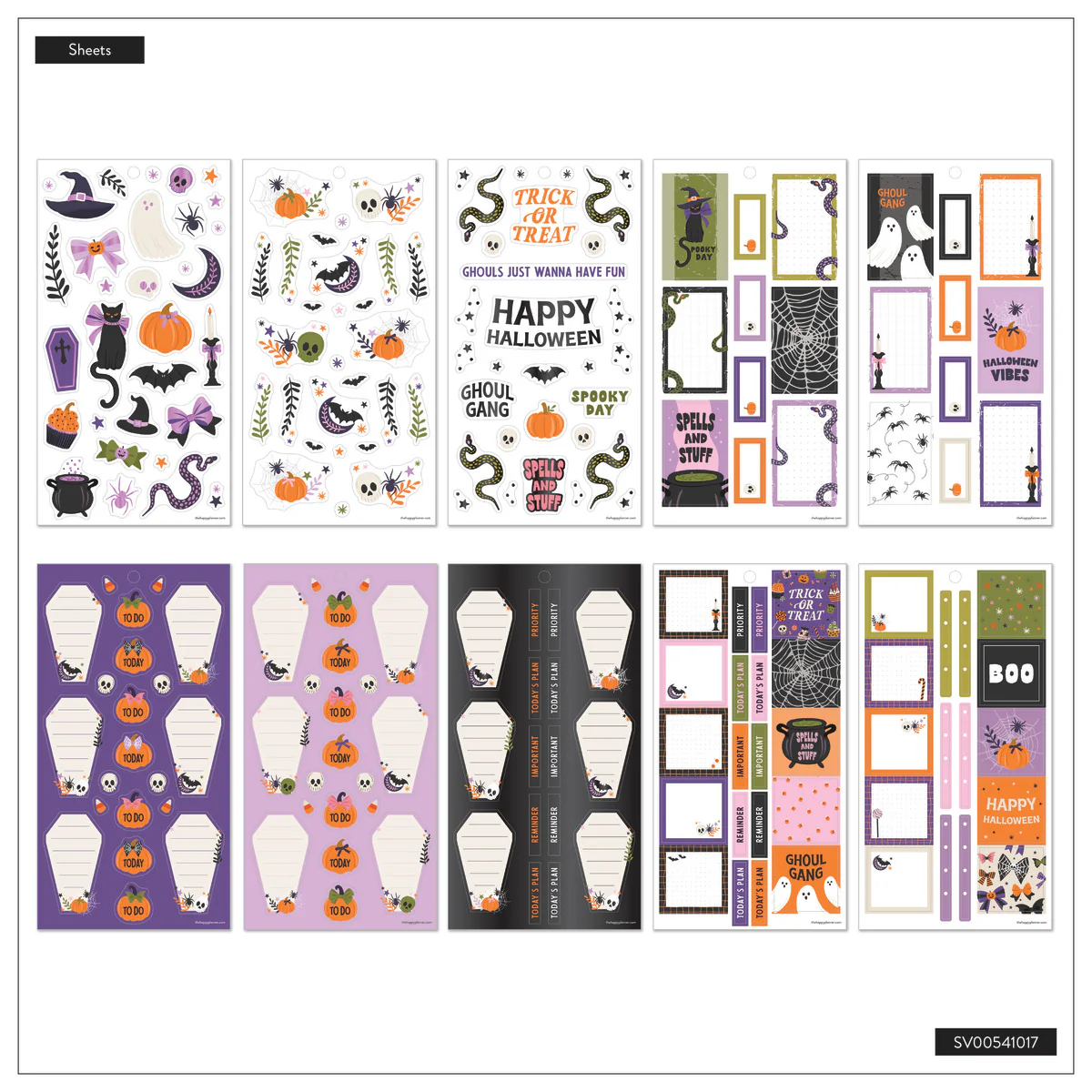 Halloween Vibes - Value Pack Stickers 8 Halloween Vibes - Value Pack Stickers