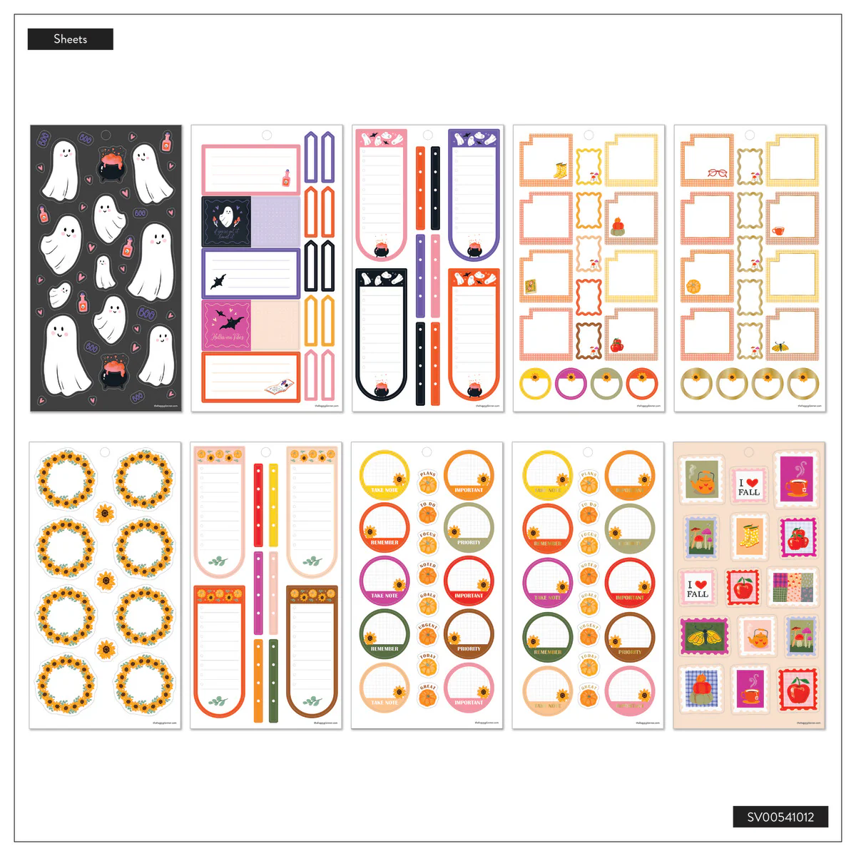 Autumn Charm - Value Pack Stickers 10 Autumn Charm - Value Pack Stickers