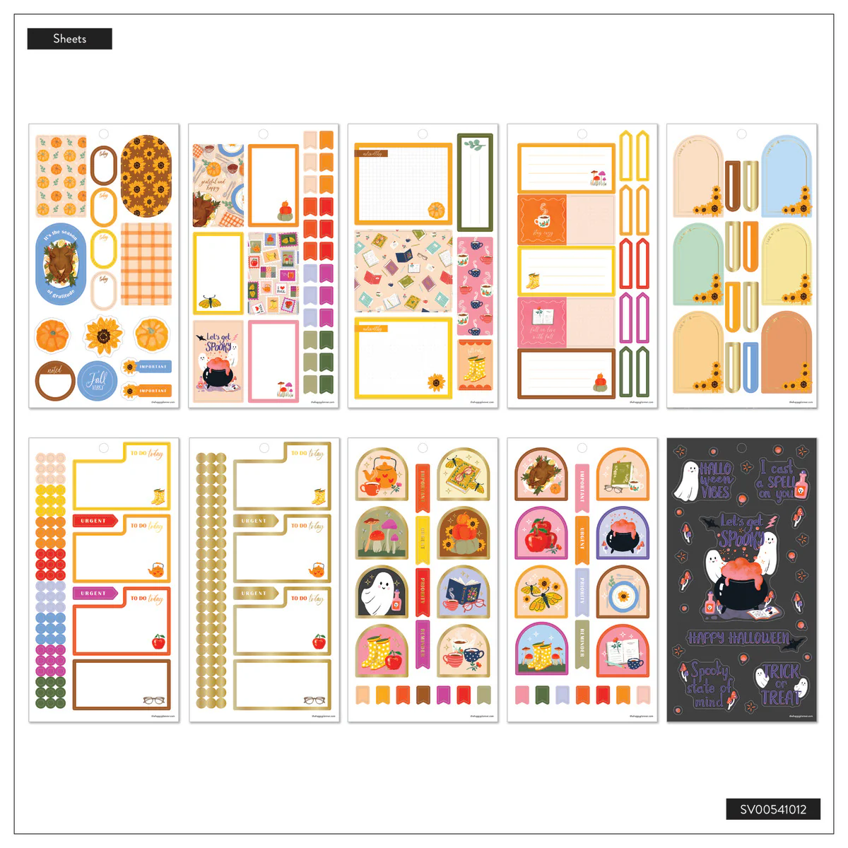 Autumn Charm - Value Pack Stickers 9 Autumn Charm - Value Pack Stickers