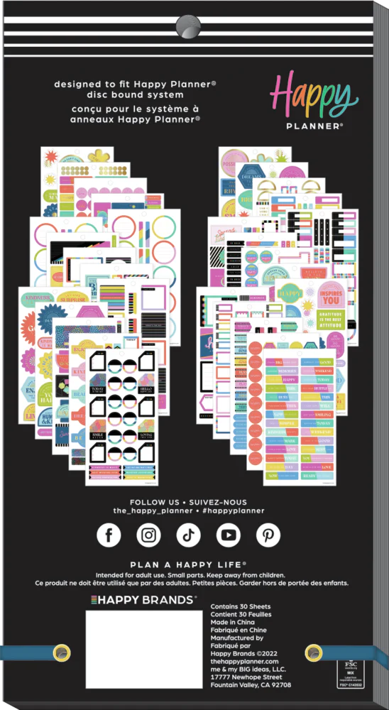 Spread Some Happy - Value Pack Stickers - Mini 8 Spread Some Happy - Value Pack Stickers - Mini