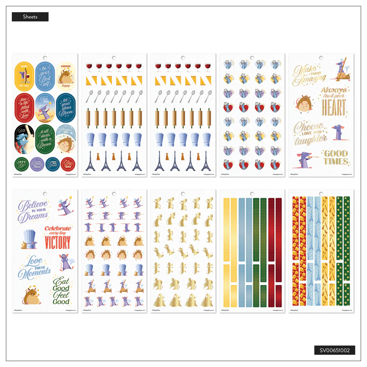Disney Ratatouille - Value Pack Stickers 10 Disney Ratatouille - Value Pack Stickers