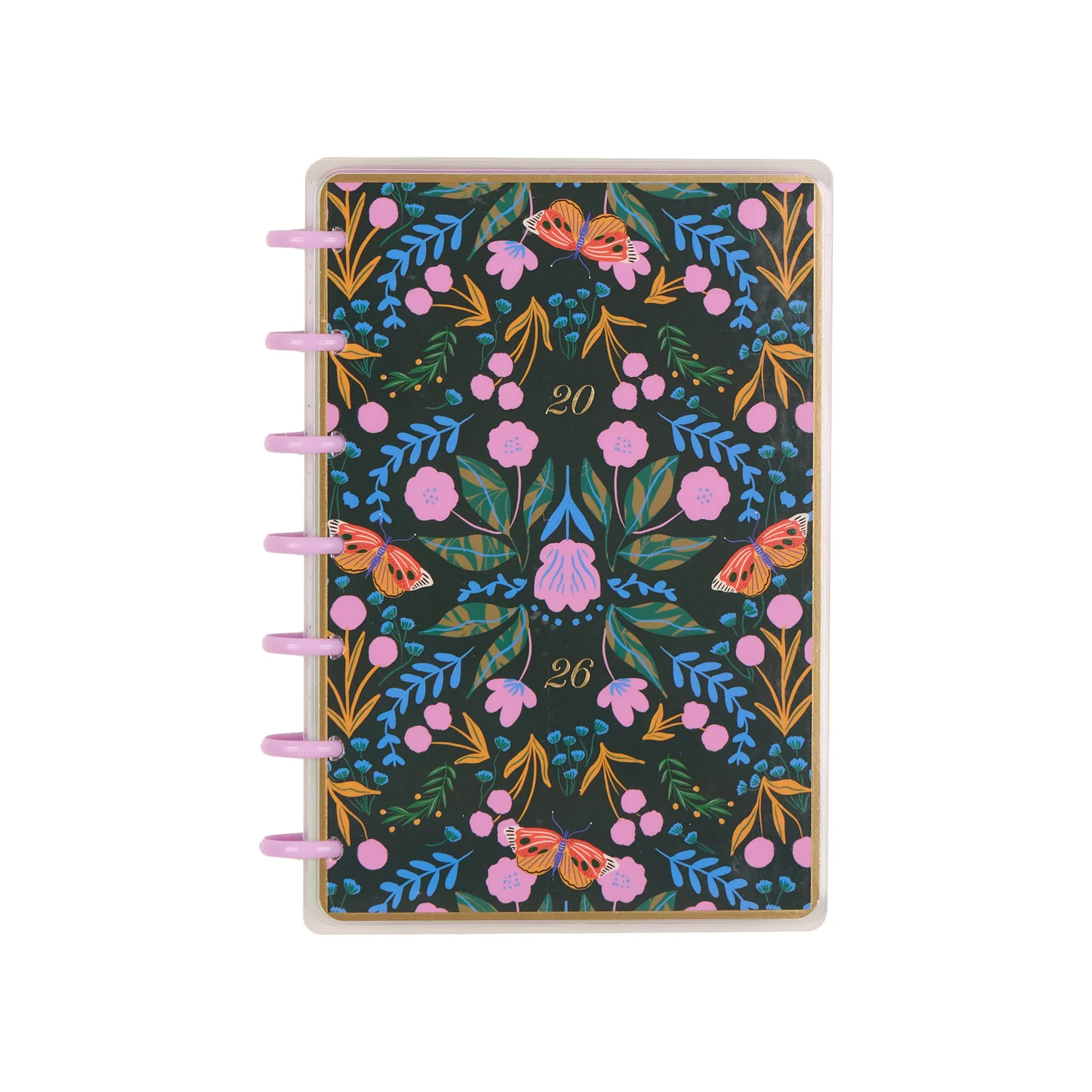 2026 Butterfly Botanics Customizable Planner - Mini Color Block Layout - 12 Months