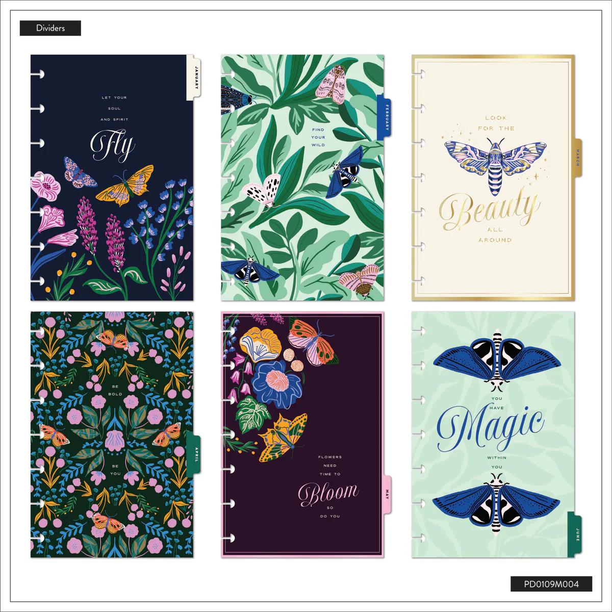 2026 Butterfly Botanics Customizable Planner - Mini Color Block Layout - 12 Months 14 2026 Butterfly Botanics Customizable Planner - Mini Color Block Layout - 12 Months