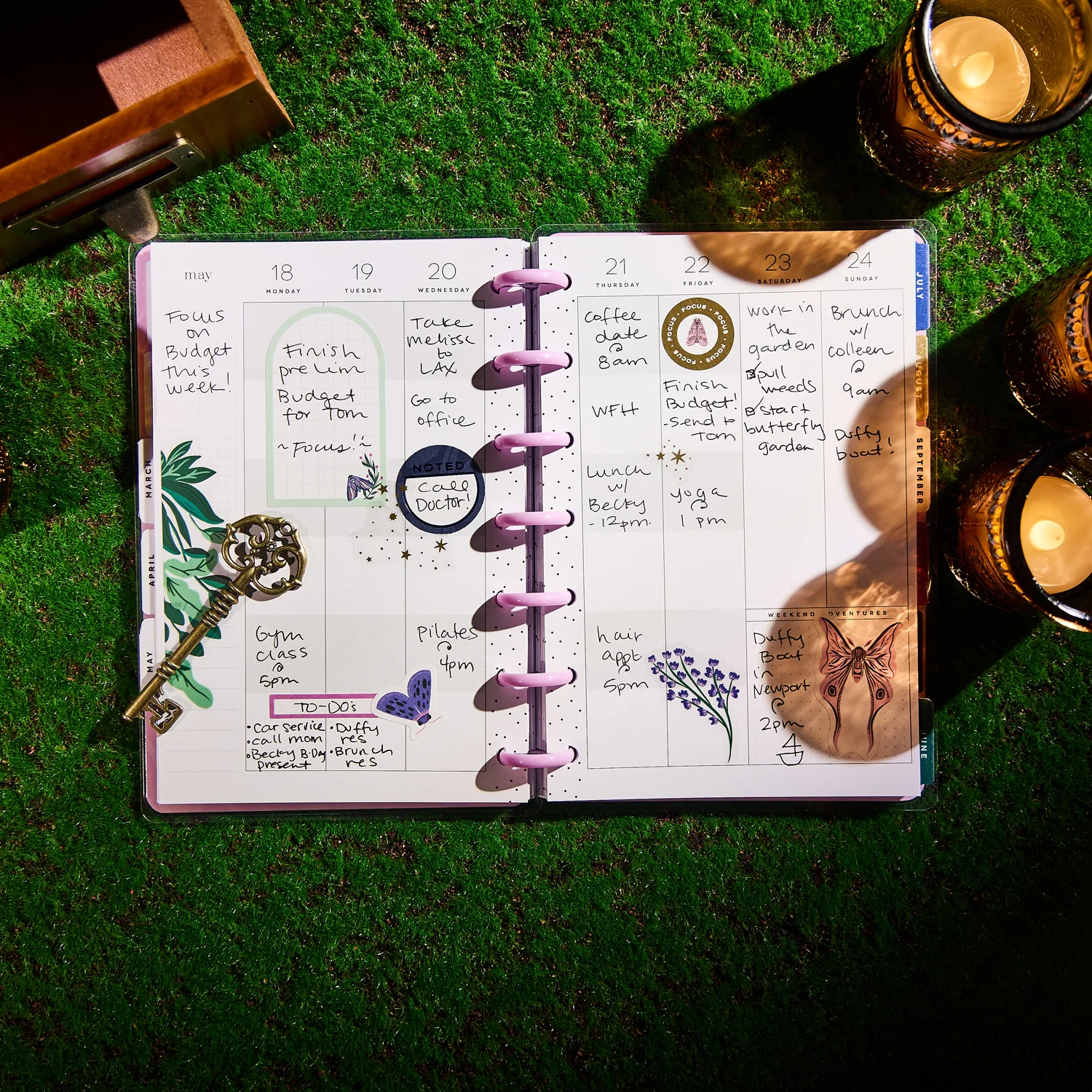 2026 Butterfly Botanics Customizable Planner - Mini Color Block Layout - 12 Months 4 2026 Butterfly Botanics Customizable Planner - Mini Color Block Layout - 12 Months