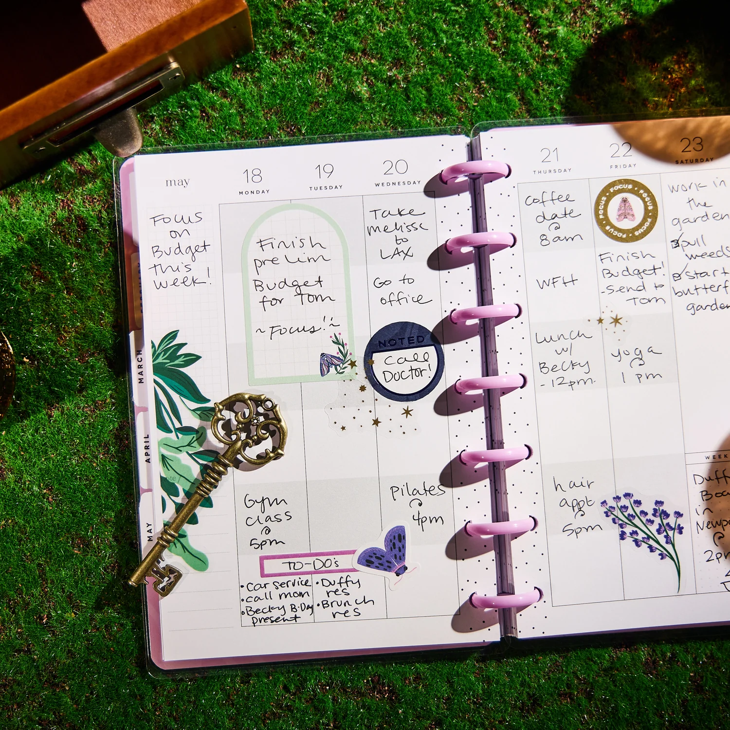 2026 Butterfly Botanics Customizable Planner - Mini Color Block Layout - 12 Months 5 2026 Butterfly Botanics Customizable Planner - Mini Color Block Layout - 12 Months