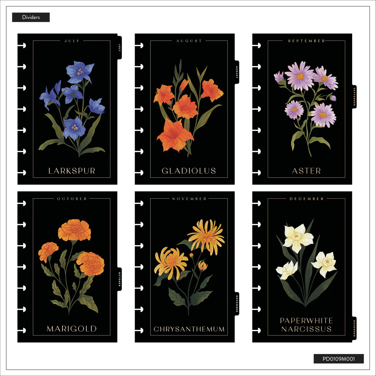 2026 Dark Garden Customizable Planner - Mini Dashboard Layout - 12 Months 16 2026 Dark Garden Customizable Planner - Mini Dashboard Layout - 12 Months