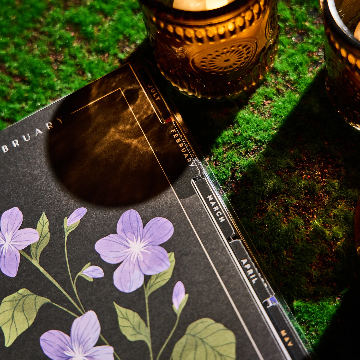 2026 Dark Garden Customizable Planner - Mini Dashboard Layout - 12 Months