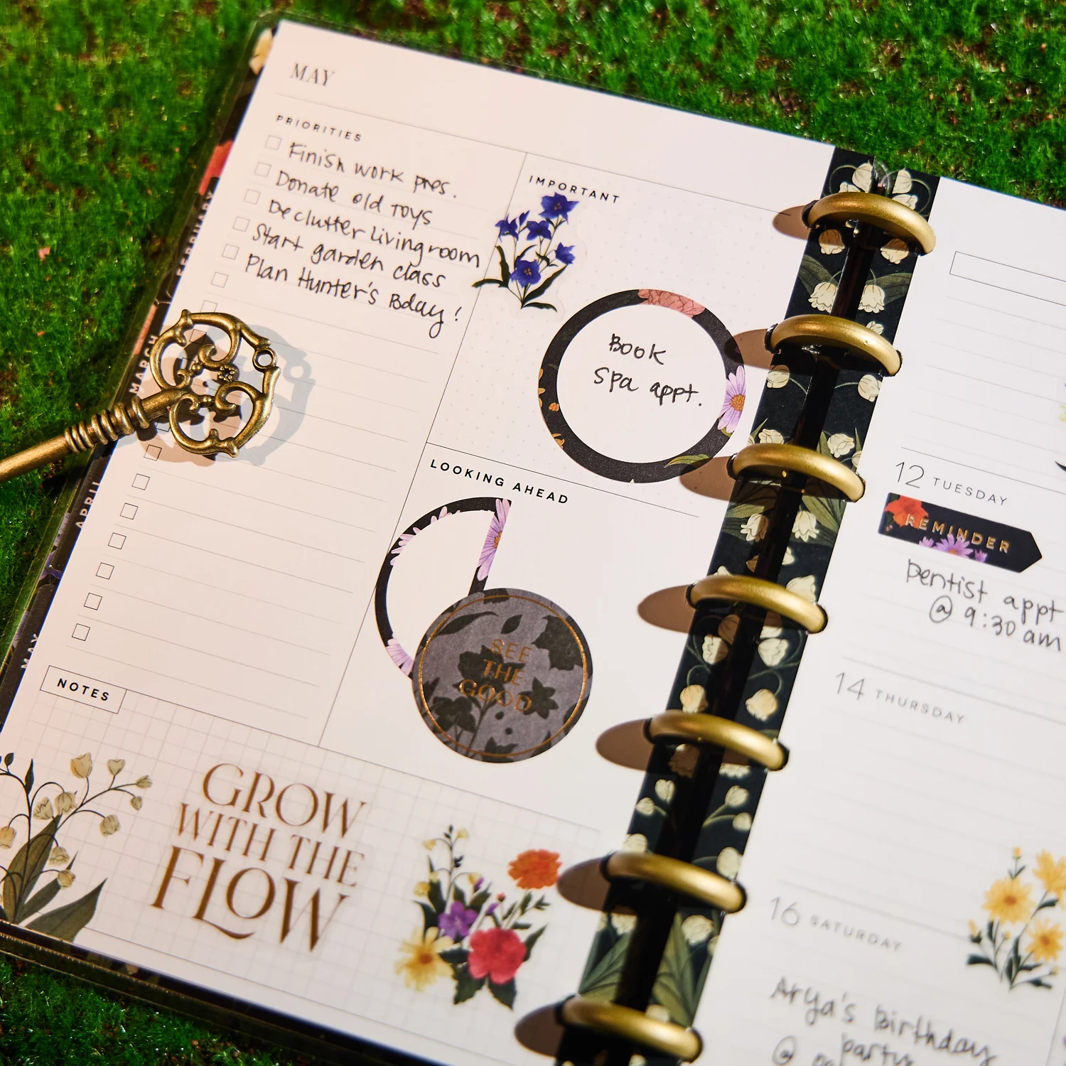 2026 Dark Garden Customizable Planner - Mini Dashboard Layout - 12 Months 4 2026 Dark Garden Customizable Planner - Mini Dashboard Layout - 12 Months
