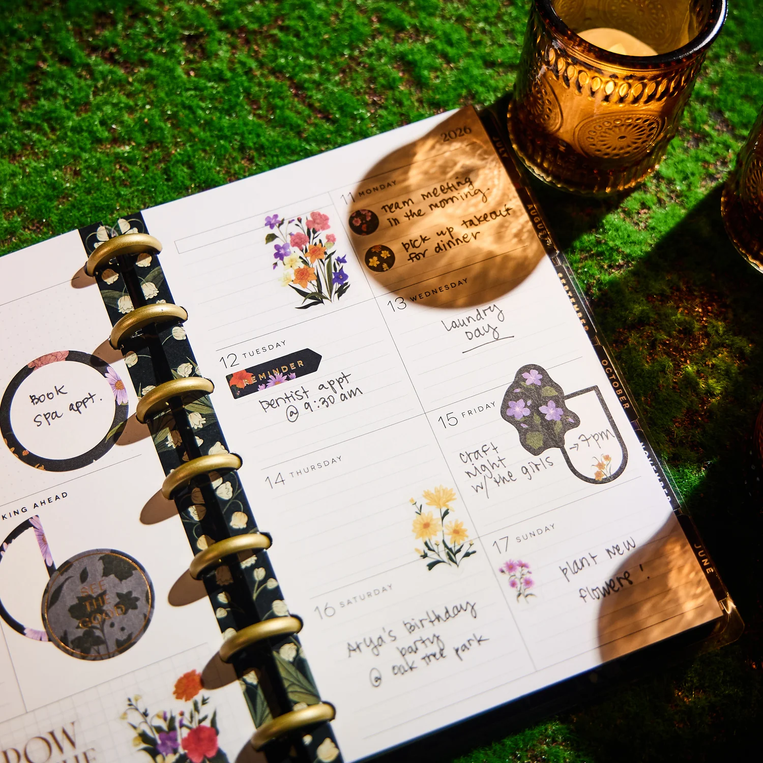 2026 Dark Garden Customizable Planner - Mini Dashboard Layout - 12 Months 5 2026 Dark Garden Customizable Planner - Mini Dashboard Layout - 12 Months