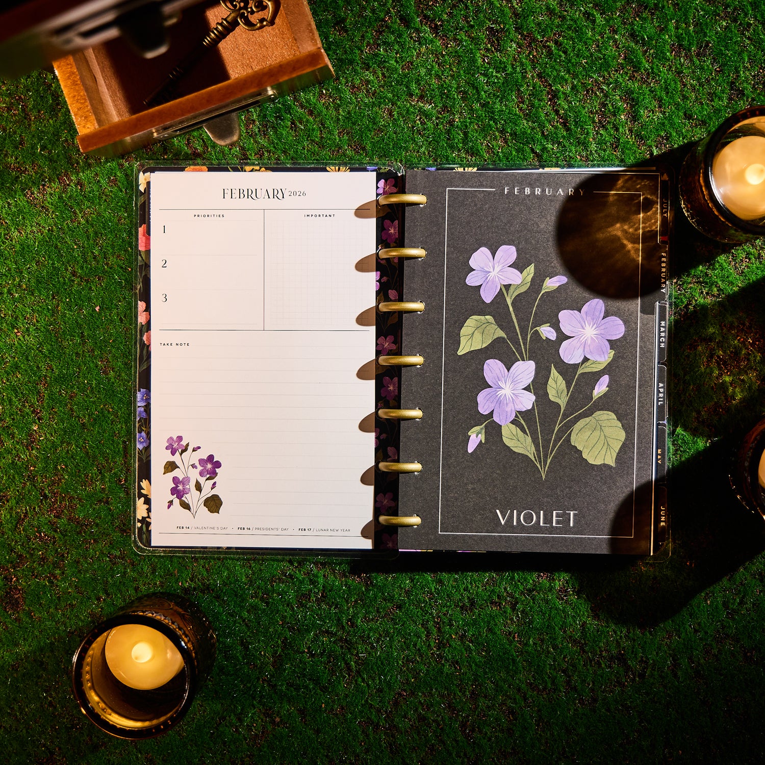 2026 Dark Garden Customizable Planner - Mini Dashboard Layout - 12 Months 7 2026 Dark Garden Customizable Planner - Mini Dashboard Layout - 12 Months