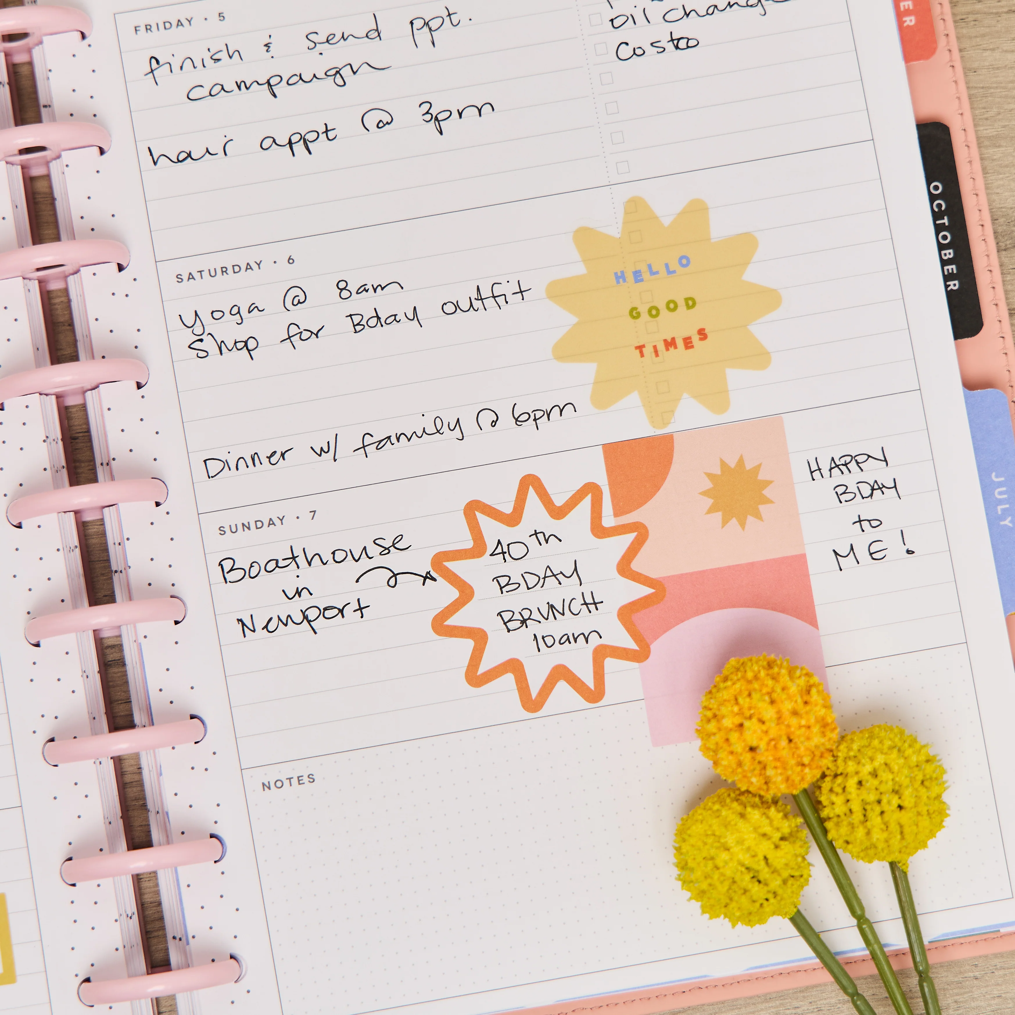 2026 SPECIALTY Pop Splash Customizable Planner - Classic Horizontal Layout - 12 Months 8 2026 SPECIALTY Pop Splash Customizable Planner - Classic Horizontal Layout - 12 Months