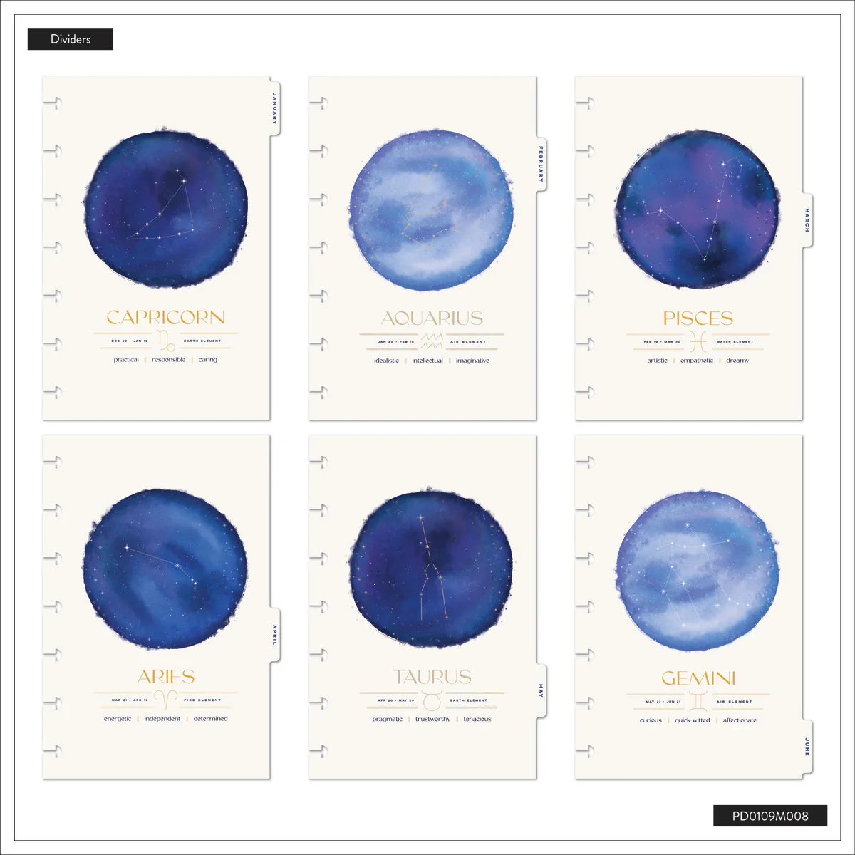 2026 Star Signs Customizable Planner - Mini Dashboard Layout - 12 Months 15 2026 Star Signs Customizable Planner - Mini Dashboard Layout - 12 Months